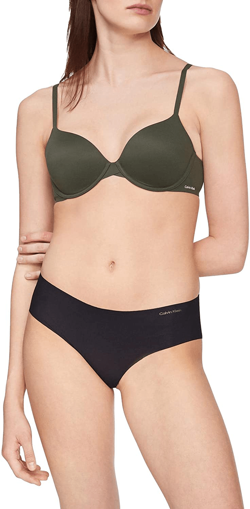 Calvin Klein Women's Perfectly Fit Lightly Lined Memory Touch T-Shirt Bra Duffel Bag / 34DD