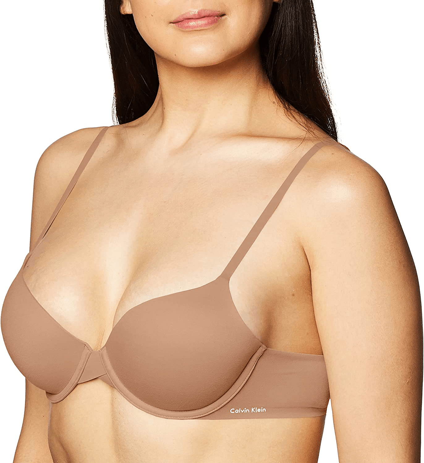 Calvin Klein Women's Perfectly Fit Lightly Lined Memory Touch T-Shirt Bra Sandalwood / 38B