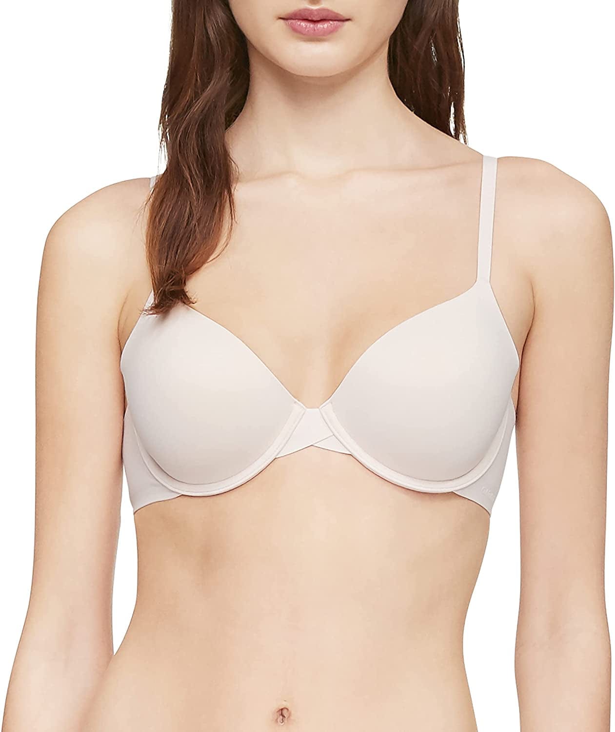 Calvin Klein Women'S Perfectly Fit Lightly Lined T-Shirt Bra with Memory Touch Nymph's Thigh / 34DDD