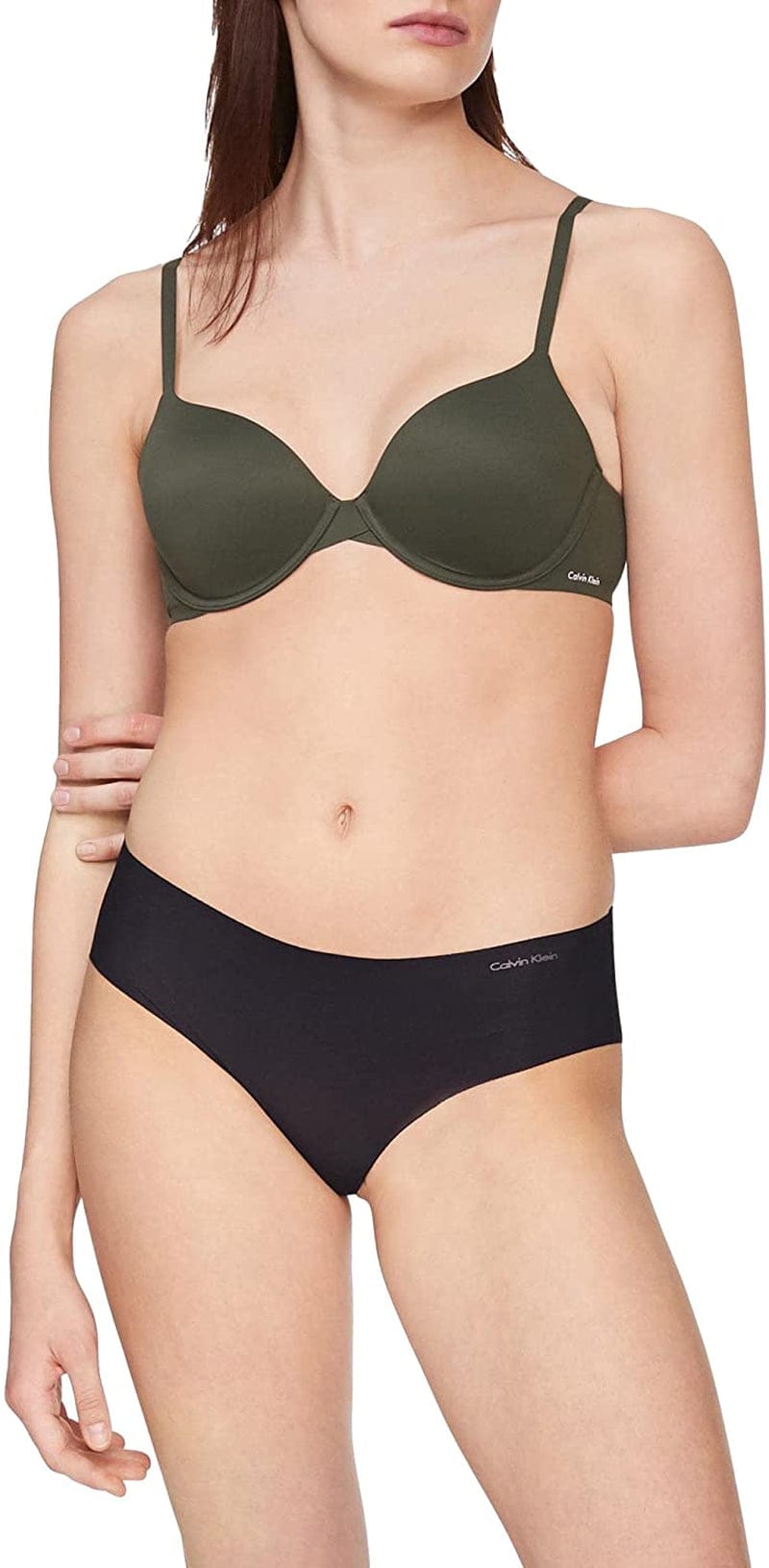 Calvin Klein Women'S Perfectly Fit Lightly Lined T-Shirt Bra with Memory Touch Duffel Bag / 32C