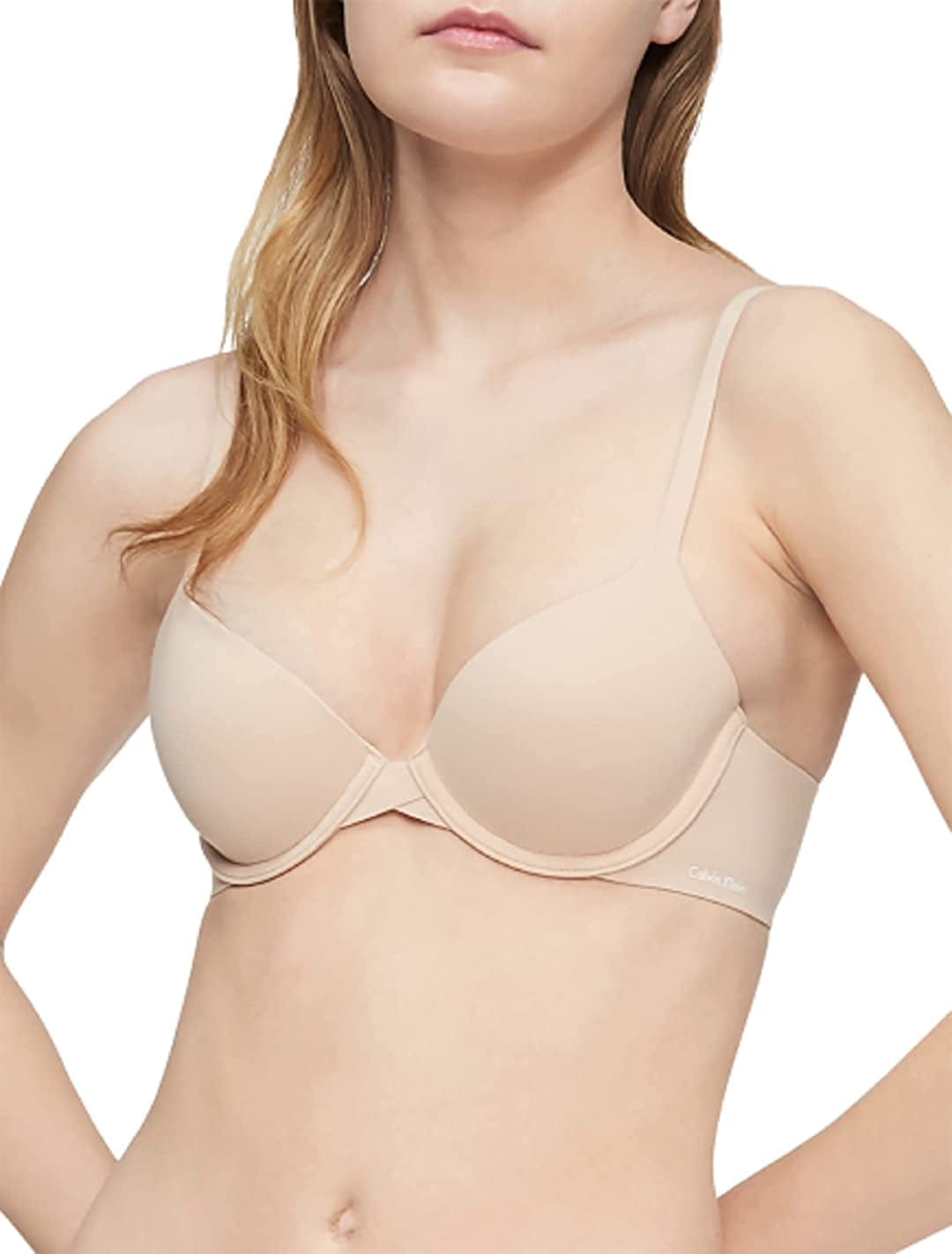 Calvin Klein Women'S Perfectly Fit Lightly Lined T-Shirt Bra with Memory Touch Bare / 34A