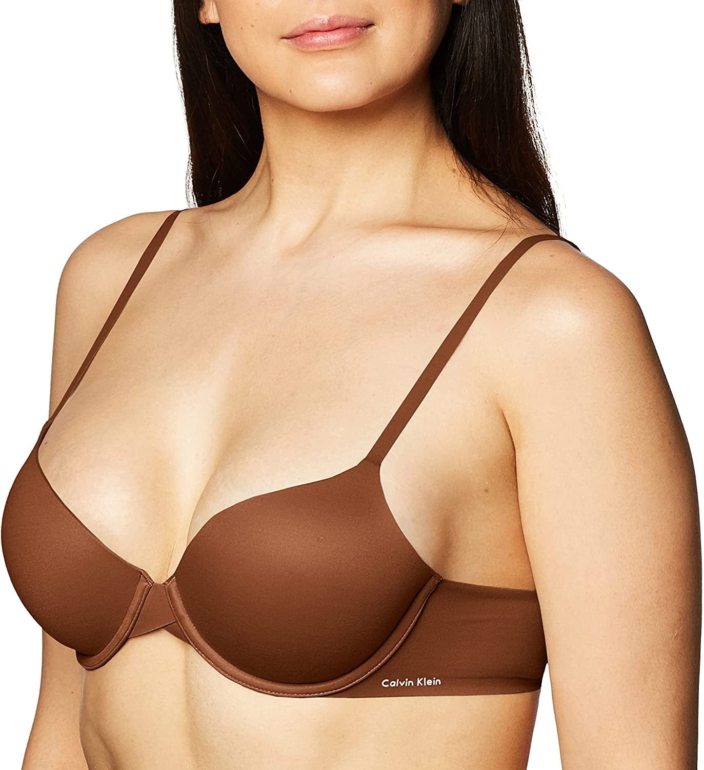 Calvin Klein Women'S Perfectly Fit Lightly Lined T-Shirt Bra with Memory Touch Cinnamon / 34D