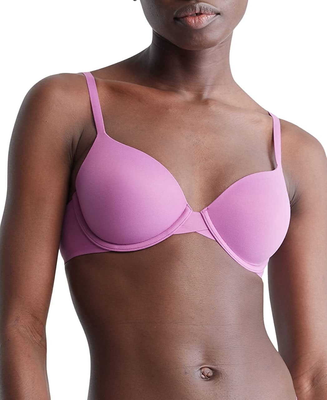 Calvin Klein Women'S Perfectly Fit Lightly Lined T-Shirt Bra with Memory Touch Amethyst / 34C