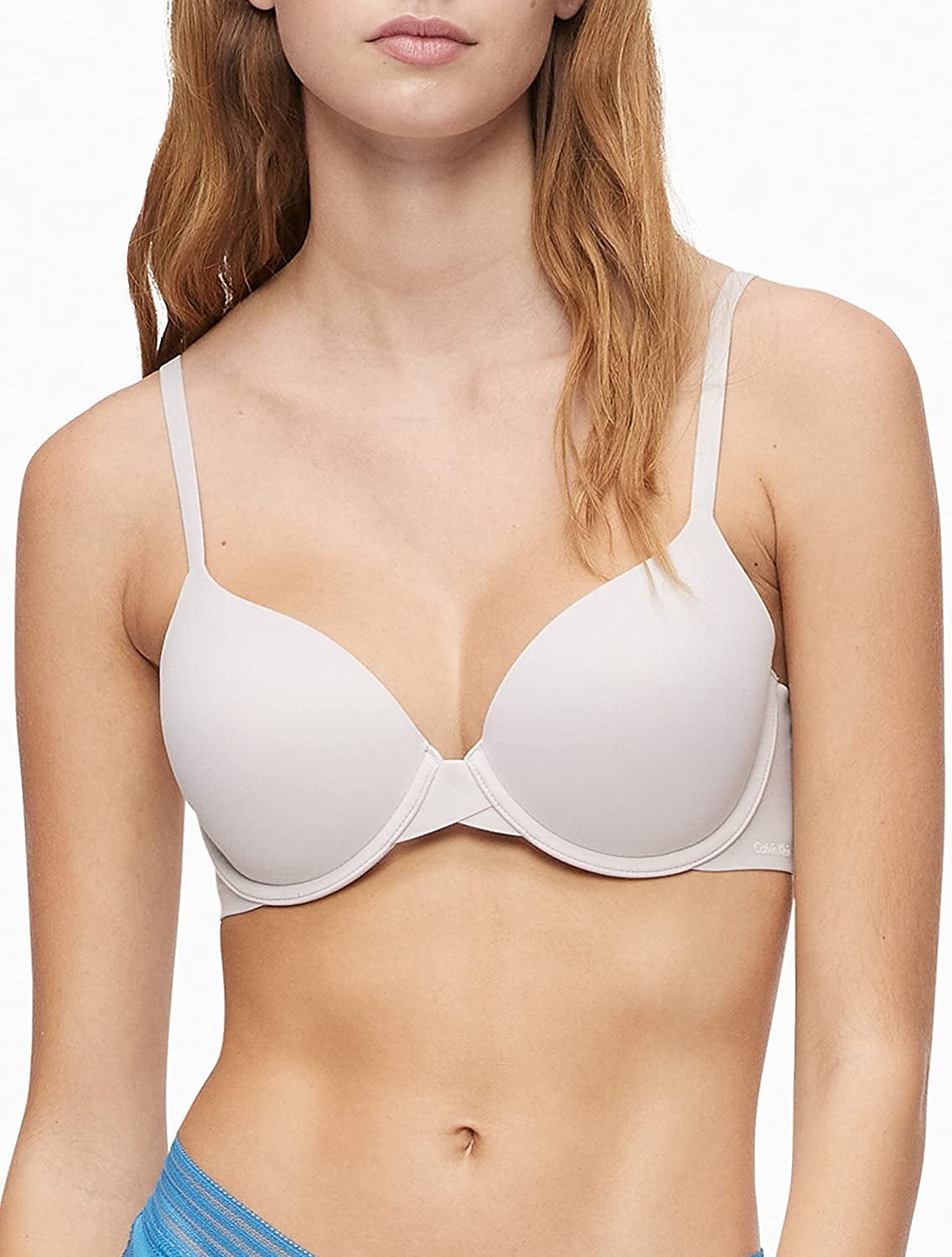 Calvin Klein Women'S Perfectly Fit Lightly Lined T-Shirt Bra with Memory Touch Dove / 32D