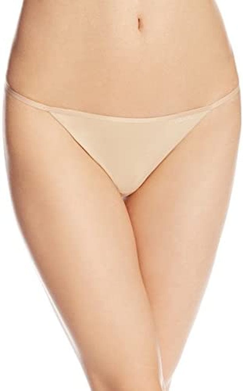 Calvin Klein Women'S Sleek String Thong Panties Bare / 1 / Small