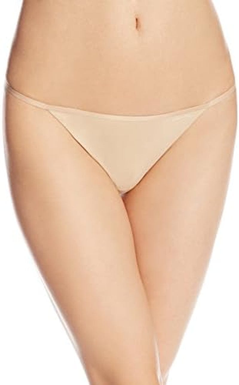 Calvin Klein Women'S Sleek String Thong Panties Bare / 1 / Medium
