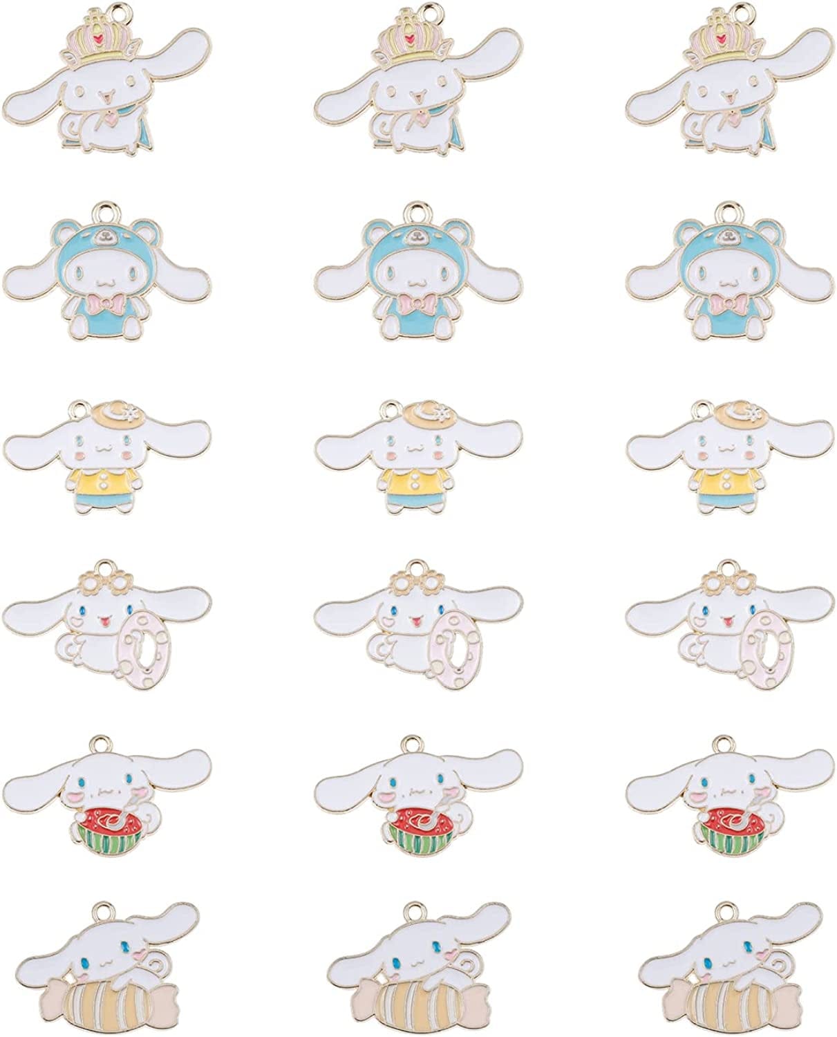 Cartoon Kitty Accessories Pendant for Jewelry Making DIY Crafts Cinnamoroll Kuromi Charms for Earring Necklace Making cinnamoroll