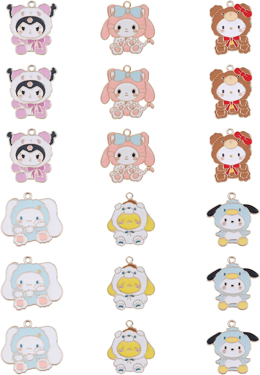 Cartoon Kitty Accessories Pendant for Jewelry Making DIY Crafts Cinnamoroll Kuromi Charms for Earring Necklace Making san -rio all