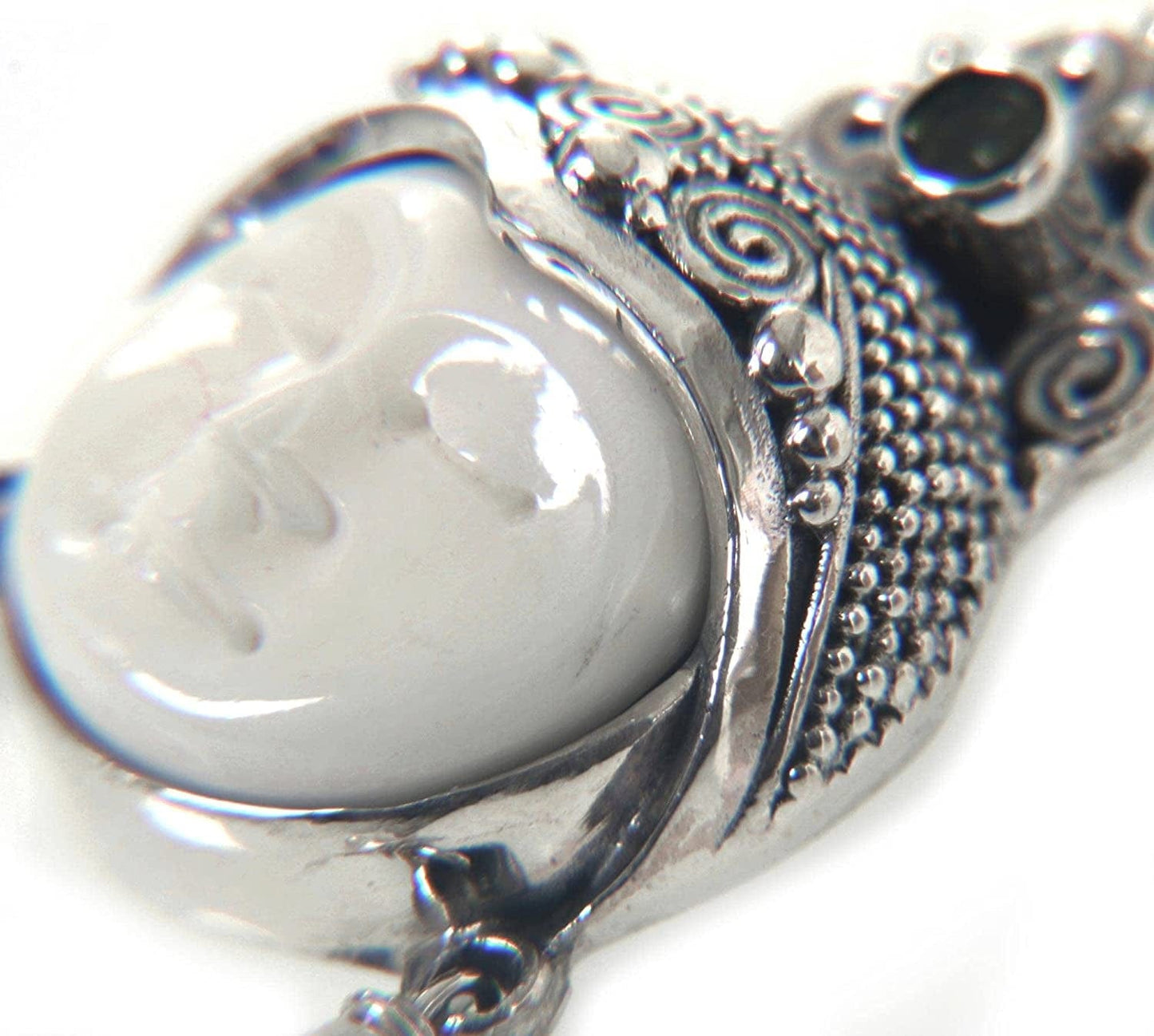 Carved Dangle Earrings with Cultured Freshwater Pearls and Peridot, Day Dreamers'