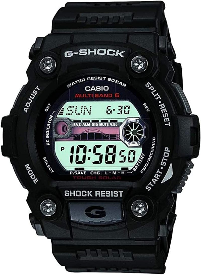 Casio GW-7900-1ER Mens G-Shock Tide Graph Solar Powered Watch