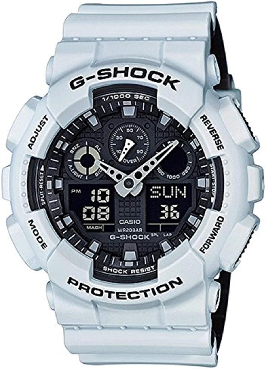 Casio Men'S GA-100 XL Series G-Shock Quartz 200M WR Shock Resistant Watch Foam White