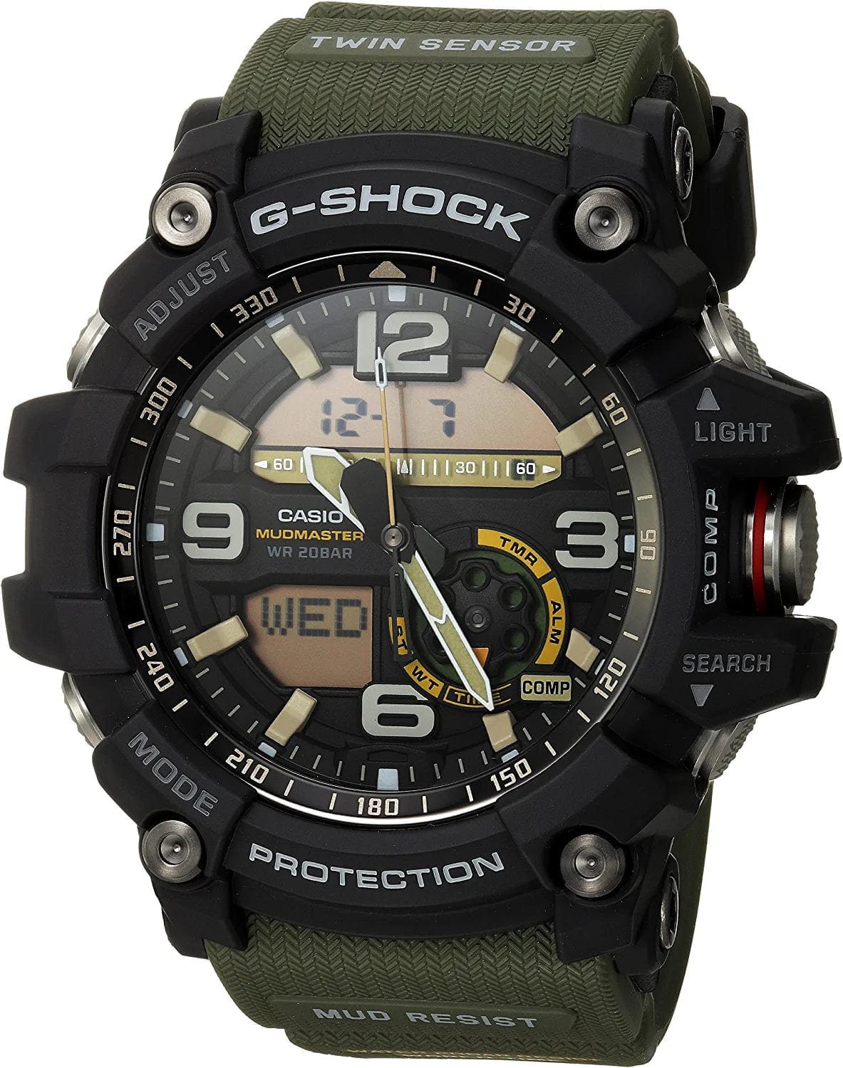 Casio Men'S GG-1000-1A3CR Mudmaster G-SHOCK Quartz Casual Watch, Green