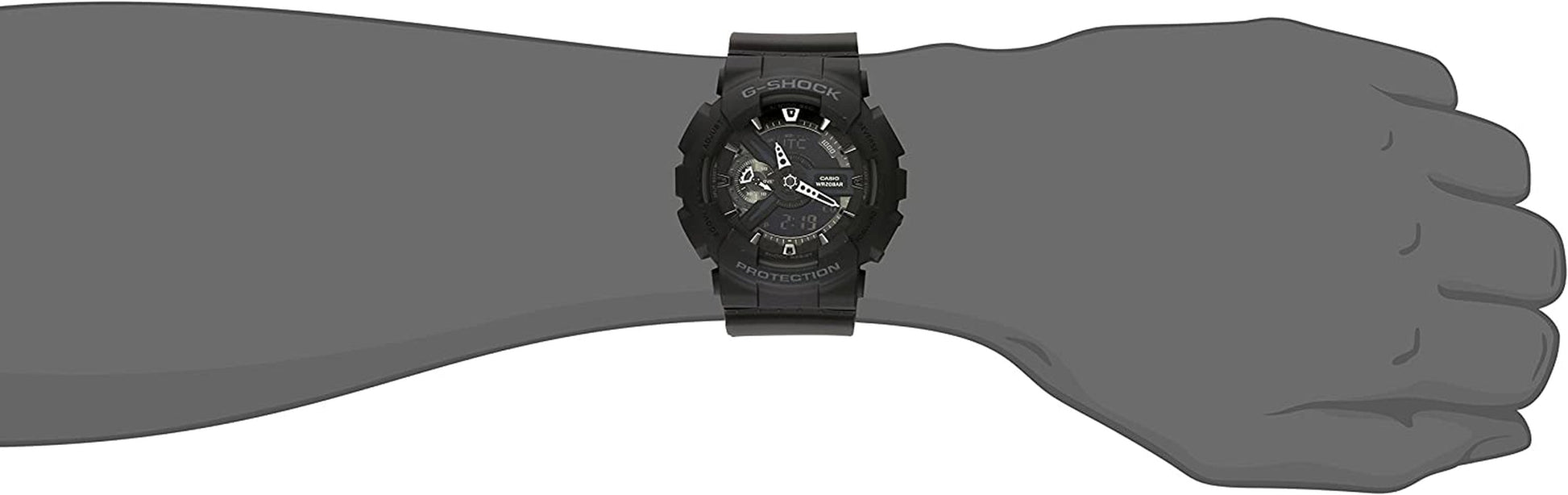 Casio Wristwatch (Model: GA110-1B), Black