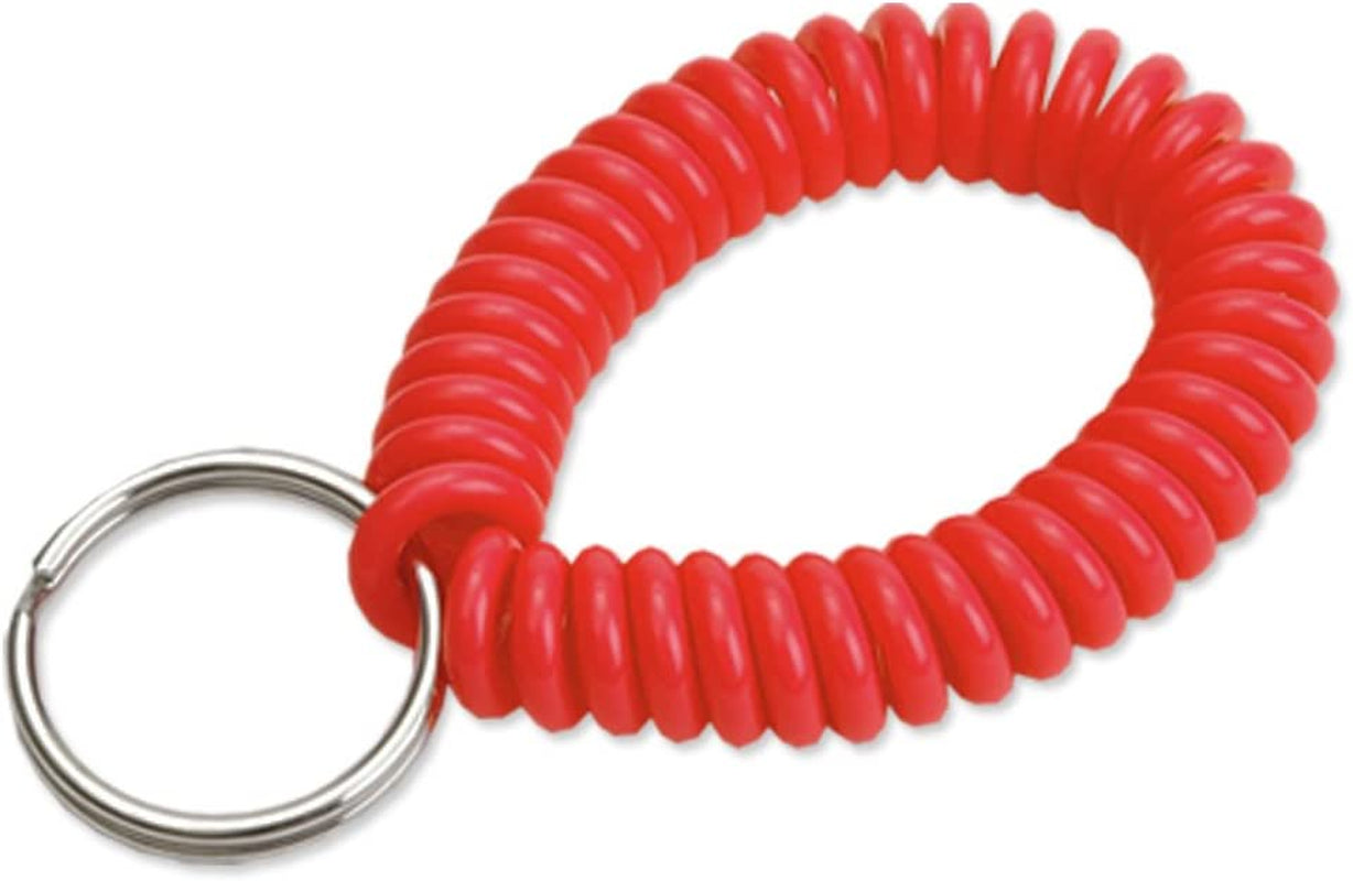 Lucky Line 2” Diameter Spiral Wrist Coil with Steel Key Ring, Flexible Wrist Band Key Chain Bracelet, Stretches to 12”, Purple 1 PK (410651) Apparel & Accessories > Jewelry > Bracelets Lucky Line Red 1 Piece