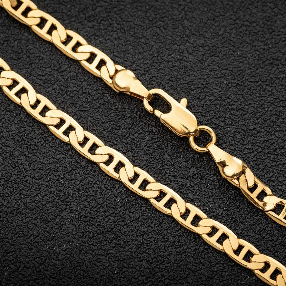 Kelistom Gold Anklet for Women Teen Girls, 14K Gold / 18K Gold/Platinum Plated Flat Mariner Link Chain Ankle Bracelets for Women 9 10 11 Inches Apparel & Accessories > Jewelry > Anklets Tomlee