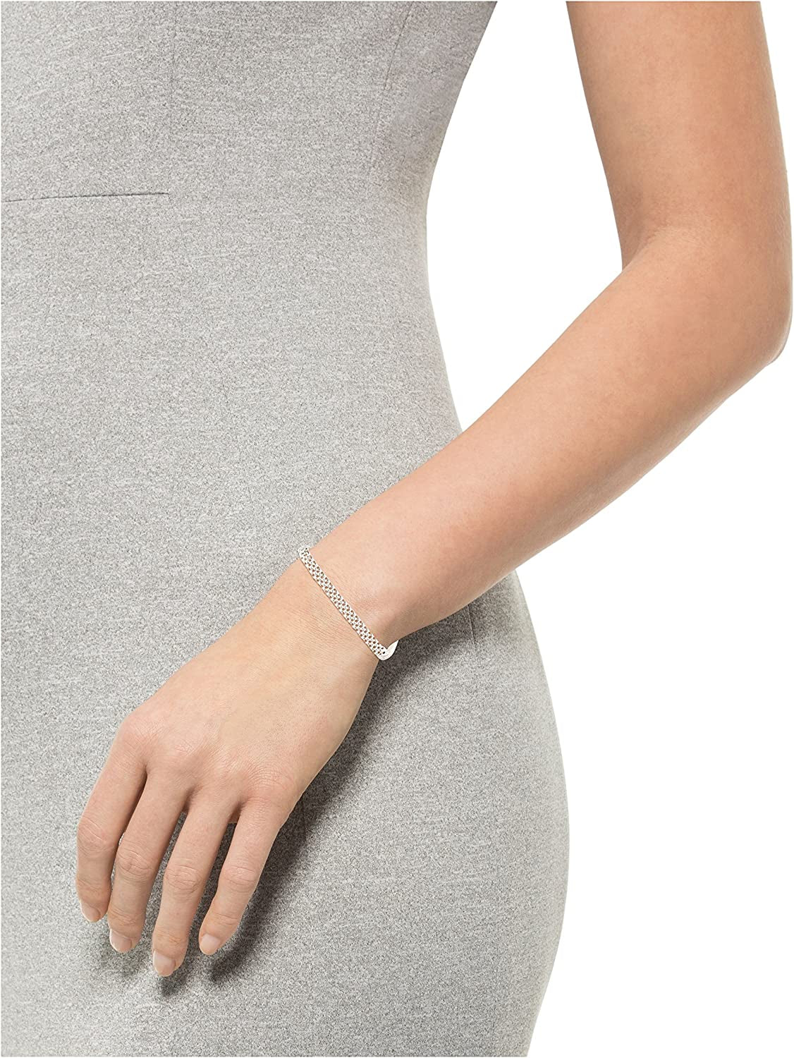 Essentials Plated Sterling Silver Mesh Chain Bracelet Apparel & Accessories > Jewelry > Bracelets KYLIE MAX