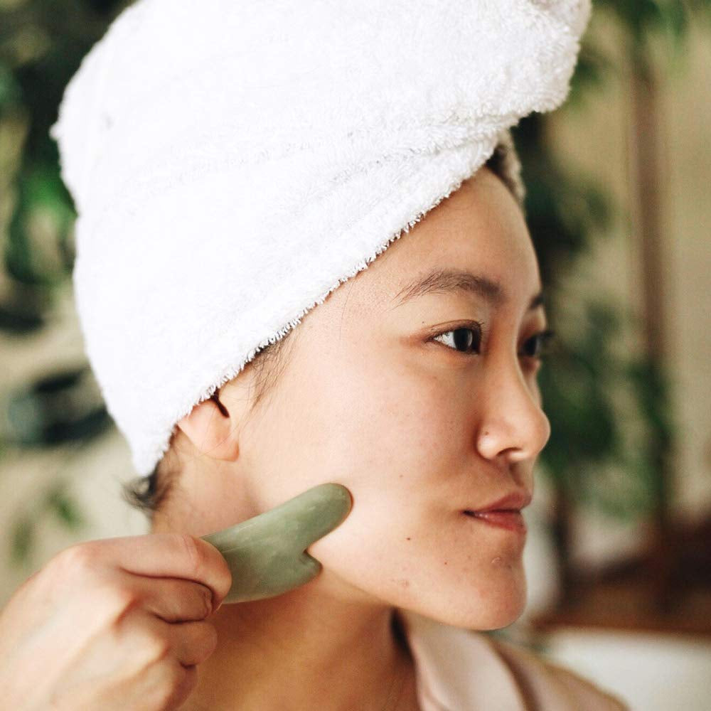 Mount Lai - the Jade Gua Sha Facial Lifting Tool | Gua Sha to Sculpt Facial Features + Release Tension Health & Beauty > Personal Care > Cosmetics > Cosmetic Tools > Skin Care Tools Mount Lai