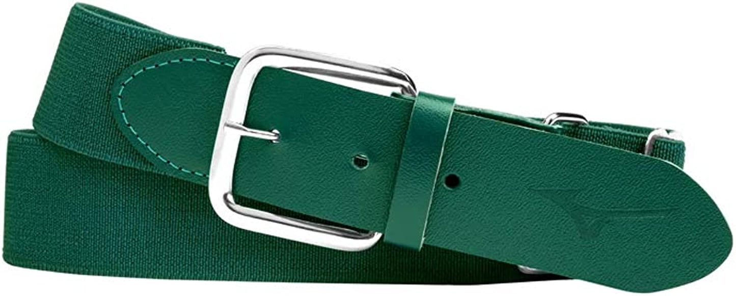 Mizuno Classic Elastic Baseball/Softball Belt | Youth and Adult Apparel & Accessories > Clothing Accessories > Belts Mizuno Forest Adult OSFM