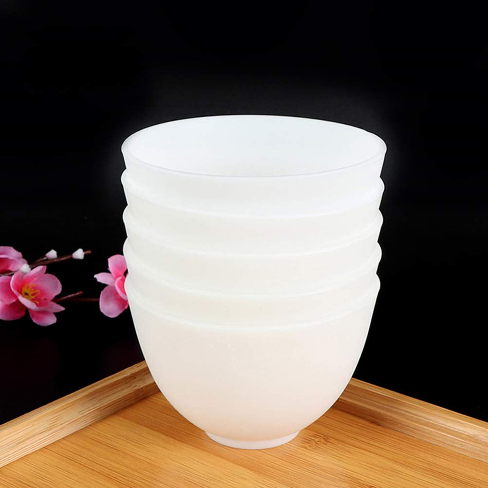 Healifty 3Pcs Diy Face Mixing Bowl Face Mask Bowl Facial Mud Bowl Silicone Bowl Cosmetic Beauty Tool for Home Salon Spa Face Skin Applicator Bowl (White) Health & Beauty > Personal Care > Cosmetics > Cosmetic Tools > Skin Care Tools Healifty