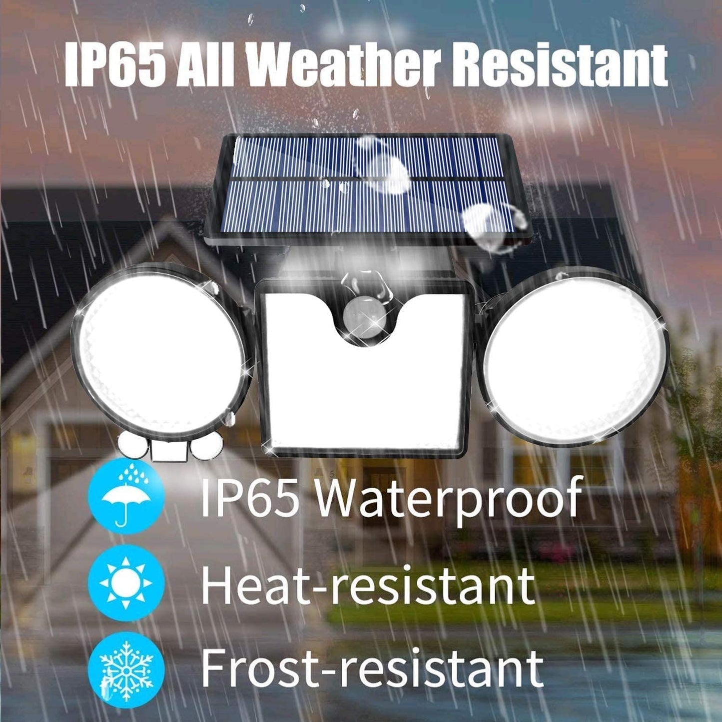 Fatpoom Solar Lights Outdoor 260 LED Solar Powered Wall Lights with Motion Sensor Dual Head Spotlights IP65 Waterproof 360° Adjustable Solar Motion Lights Outdoor for Front Door Yard Garden (1 Pack) Apparel & Accessories > Jewelry > Body Jewelry Fatpoom