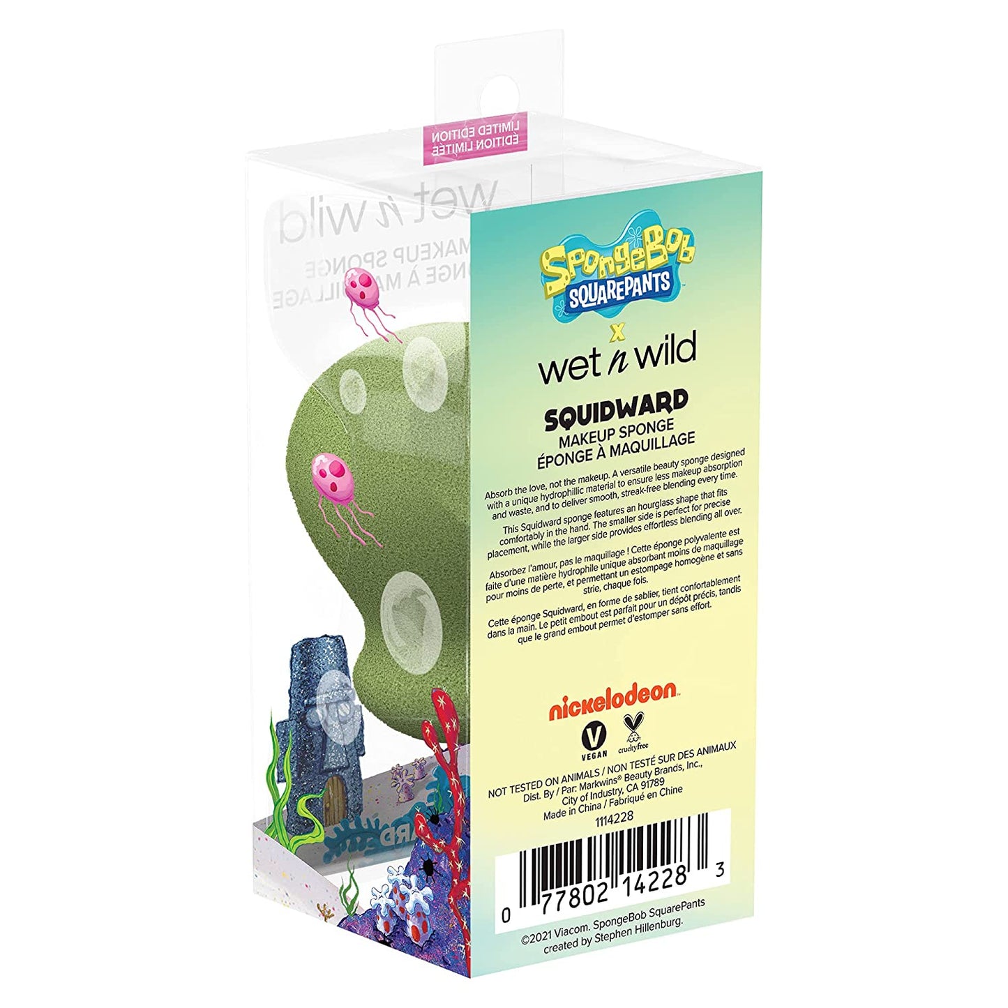 Wet N Wild Makeup Sponge Bob Squarepants Tools Tentacles Hourglass (1114228), Squidward Health & Beauty > Personal Care > Cosmetics > Cosmetic Tools > Makeup Tools wet n wild