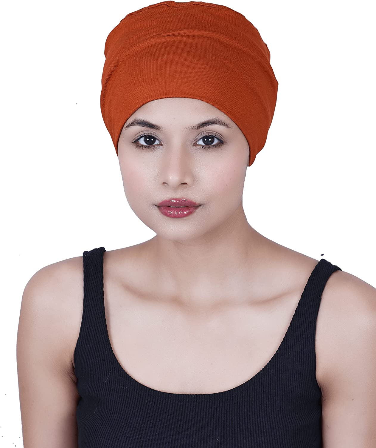 SAKUCHI Chemo Hats Solid Sleep Cap Women'S Bamboo Soft Headwear Cancer Cap Apparel & Accessories > Clothing Accessories > Headwear SAKUCHI Cinnamon Stick