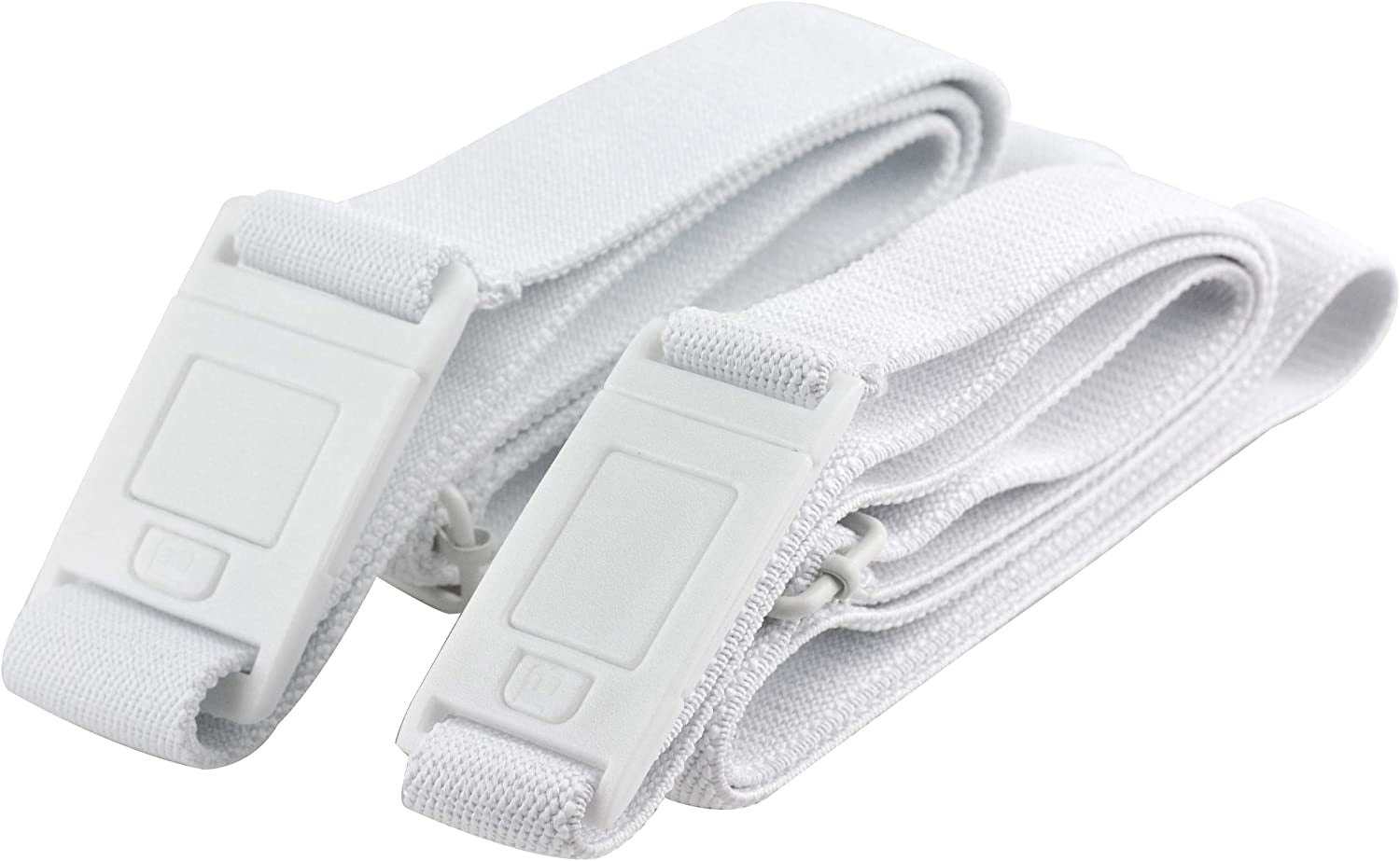 Beltaway-The Square Adjustable No Show Flat Buckle Belt Comfortably Holds Your Pants Up Apparel & Accessories > Clothing Accessories > Belt Buckles BELTAWAY 2pk:square/Narrow White One Size (0-14)