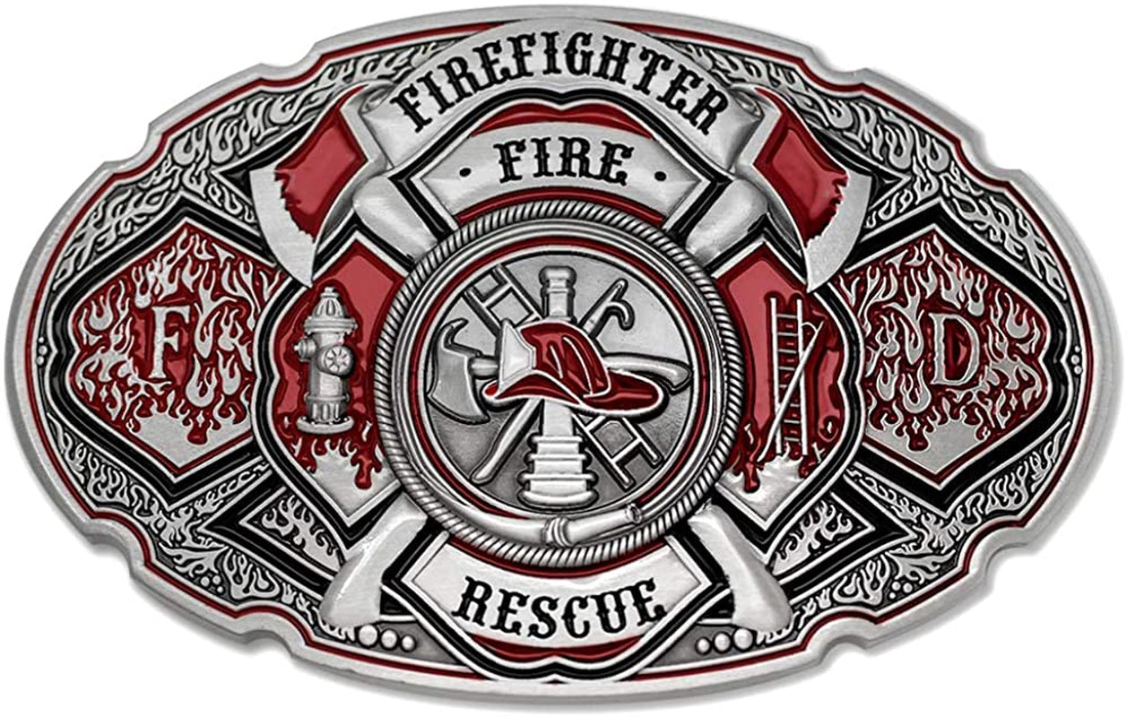 Firefighter Maltese Cross Belt Buckle Apparel & Accessories > Clothing Accessories > Belt Buckles Armor Coin, LLC
