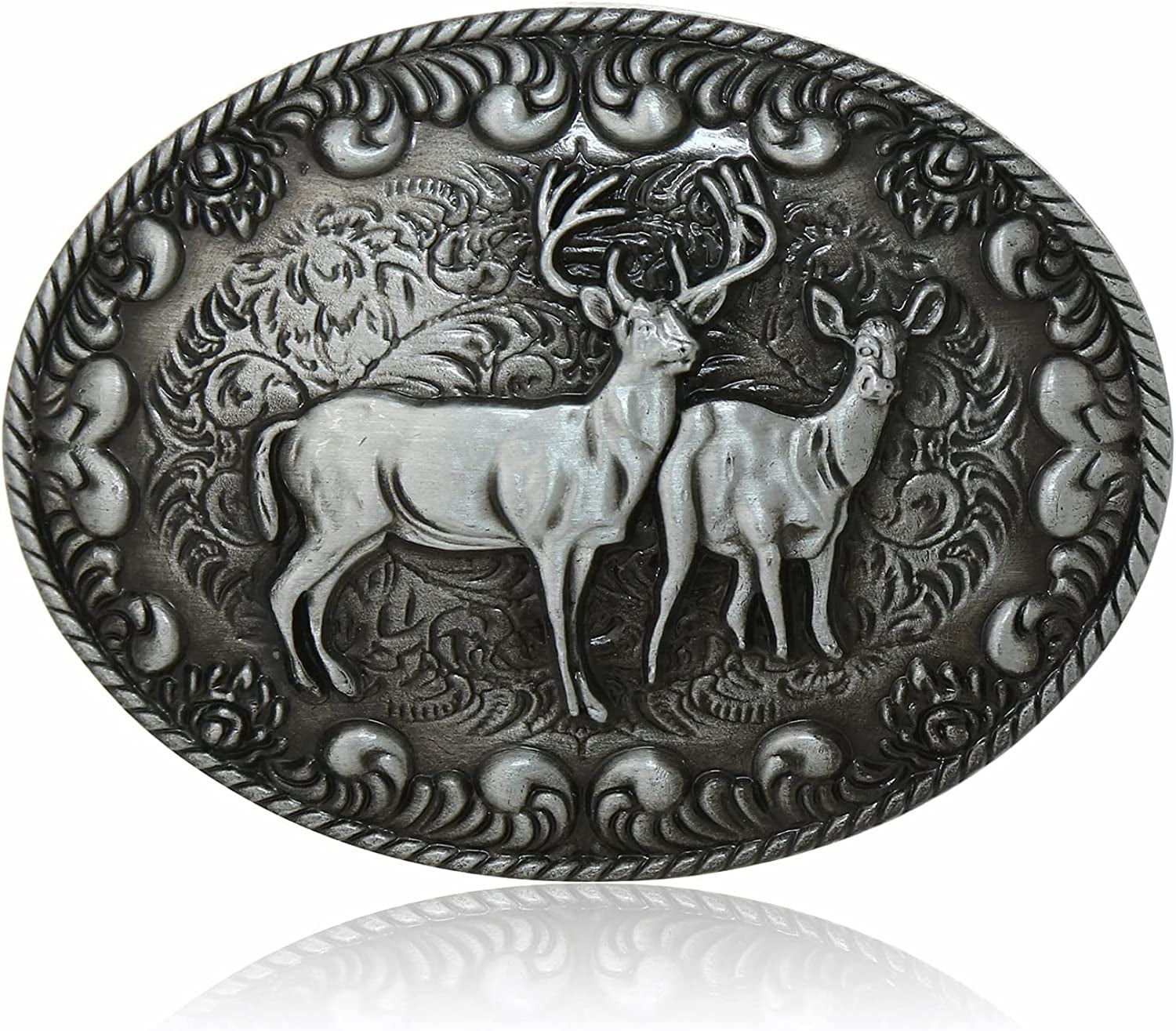 KDG Western Cowboy Belt Buckle for Belt Accessories Custom Buckle Apparel & Accessories > Clothing Accessories > Belt Buckles KDG S Deer 01