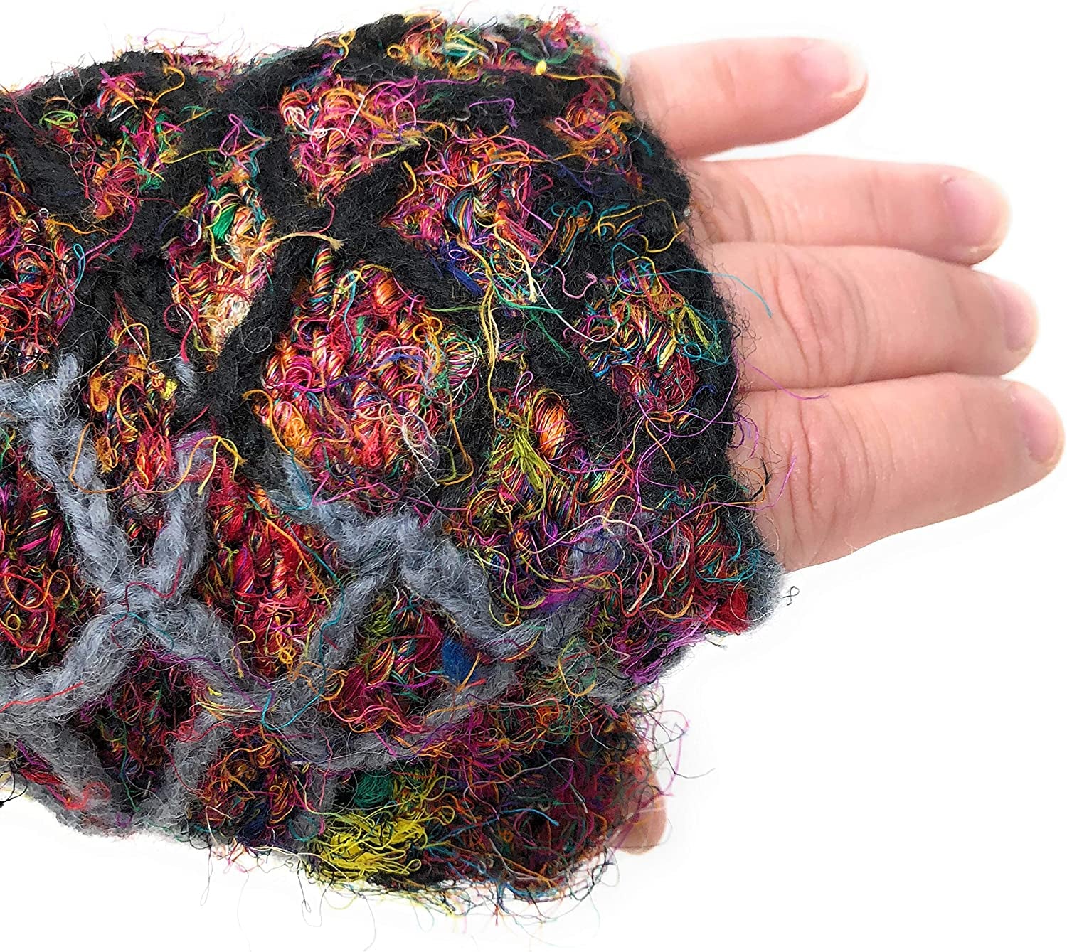 Diamond Weave Insulated Fleece Lined Raw Silk Knit Warm Texting Fingerless Gloves Thumb Hole Hand Mittens Apparel & Accessories > Clothing Accessories > Gloves & Mittens Nickanny's