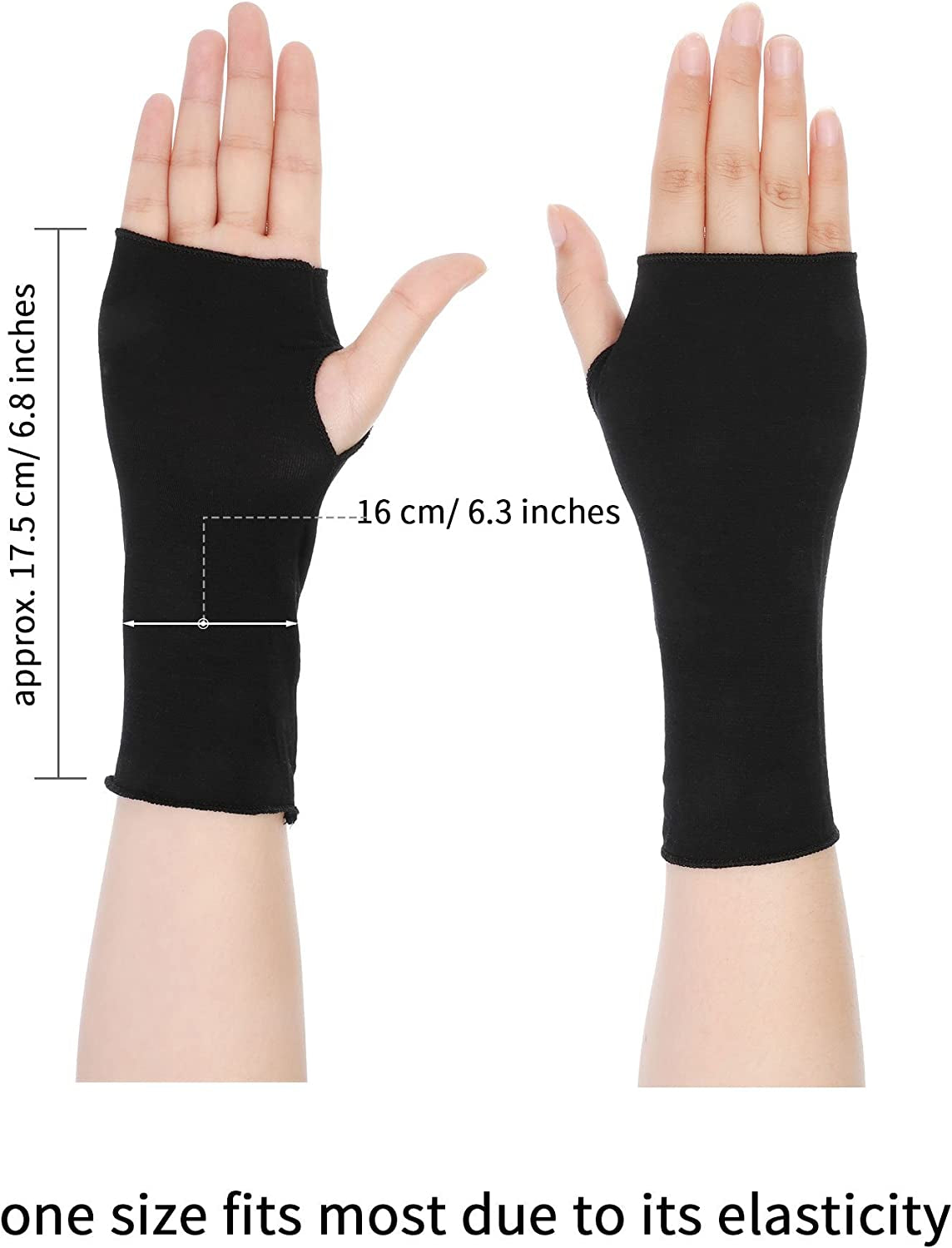 Bememo UV Protection Gloves Wrist Length Sun Block Driving Gloves Unisex Fingerless Glove Apparel & Accessories > Clothing Accessories > Gloves & Mittens Bememo