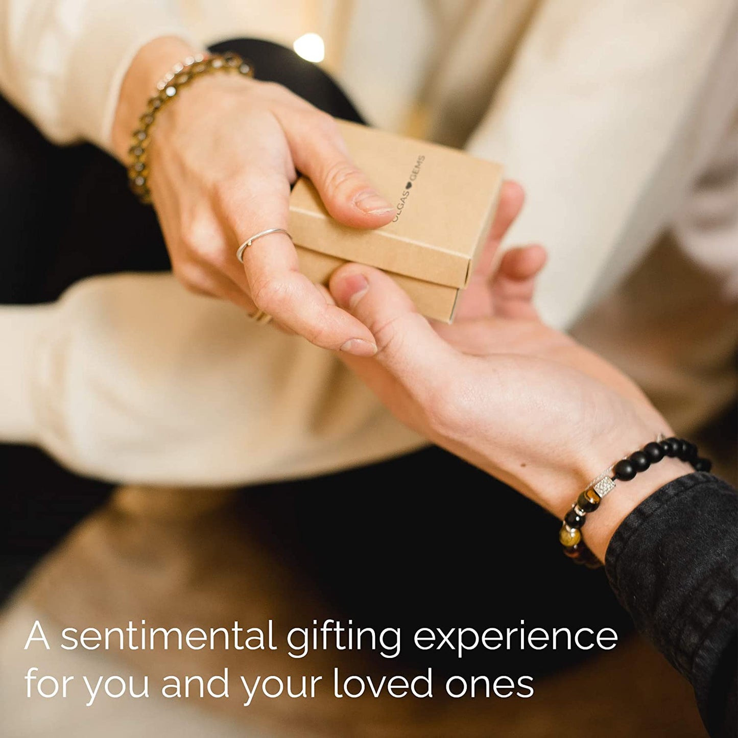 OLGAS GEMS 65Th Birthday Milestone Bracelet & Meaningful Message Card for Women - Beautiful and Sentimental Birthday Gifts for 65 Year Old Woman Made with Natural Lapis Lazuli Stones Apparel & Accessories > Jewelry > Bracelets OLGAS GEMS