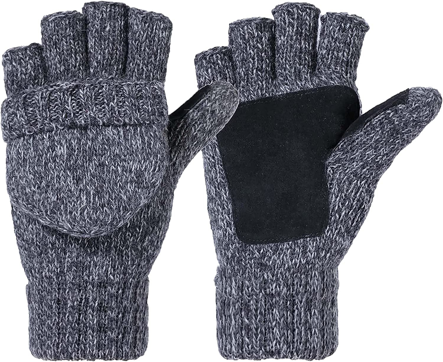 Metog Suede Thinsulate Thermal Insulation Mittens Apparel & Accessories > Clothing Accessories > Gloves & Mittens Metog Brown Tweed Small