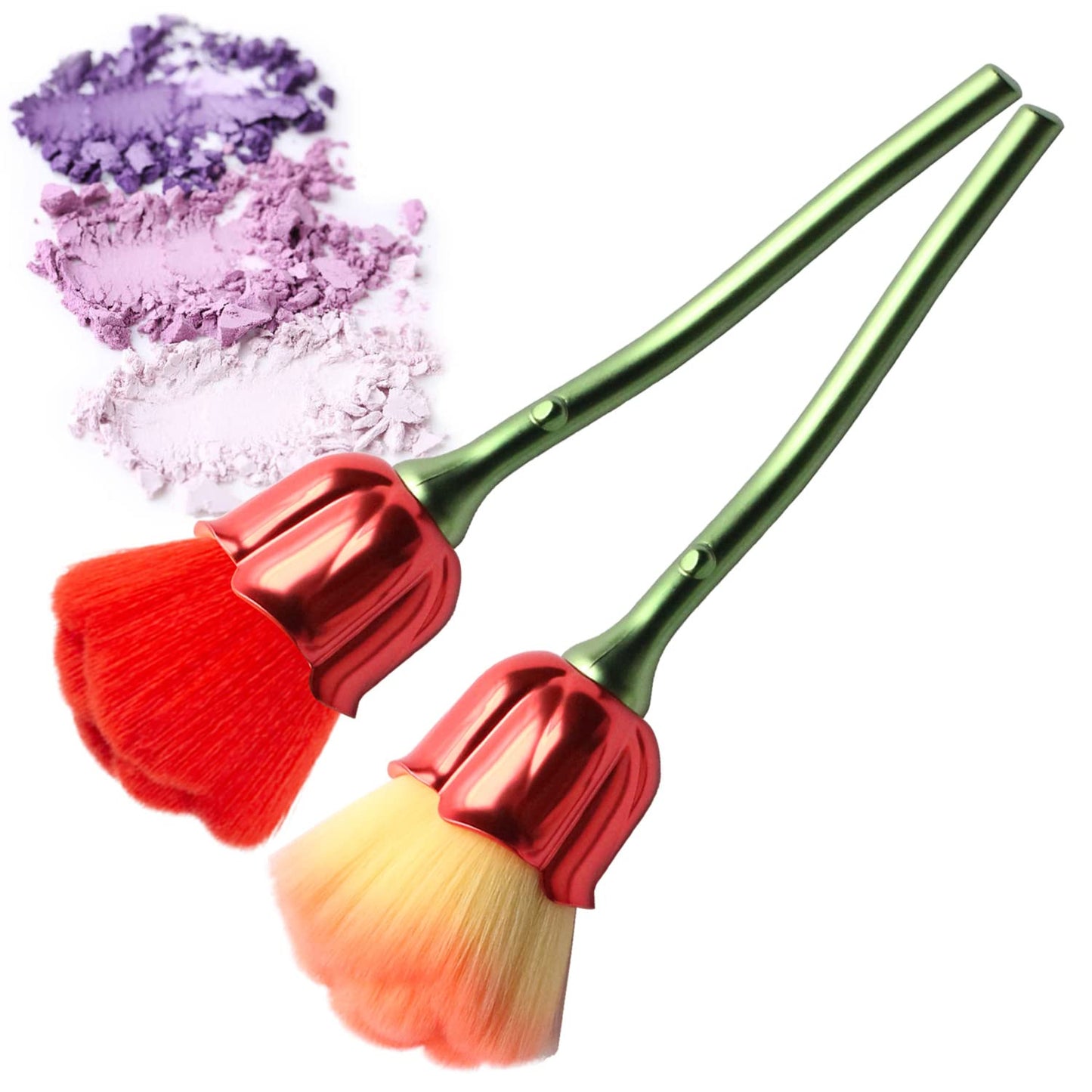 SILPECWEE 2Pcs Nail Dust Brush Acrylic Nail Art Brushes Large Dip Powder Makeup Soft Blush Brush Nail Duster Nail Brushes for Cleaning Dust Nail Art Tools Health & Beauty > Personal Care > Cosmetics > Cosmetic Tools > Nail Tools SILPECWEE No5