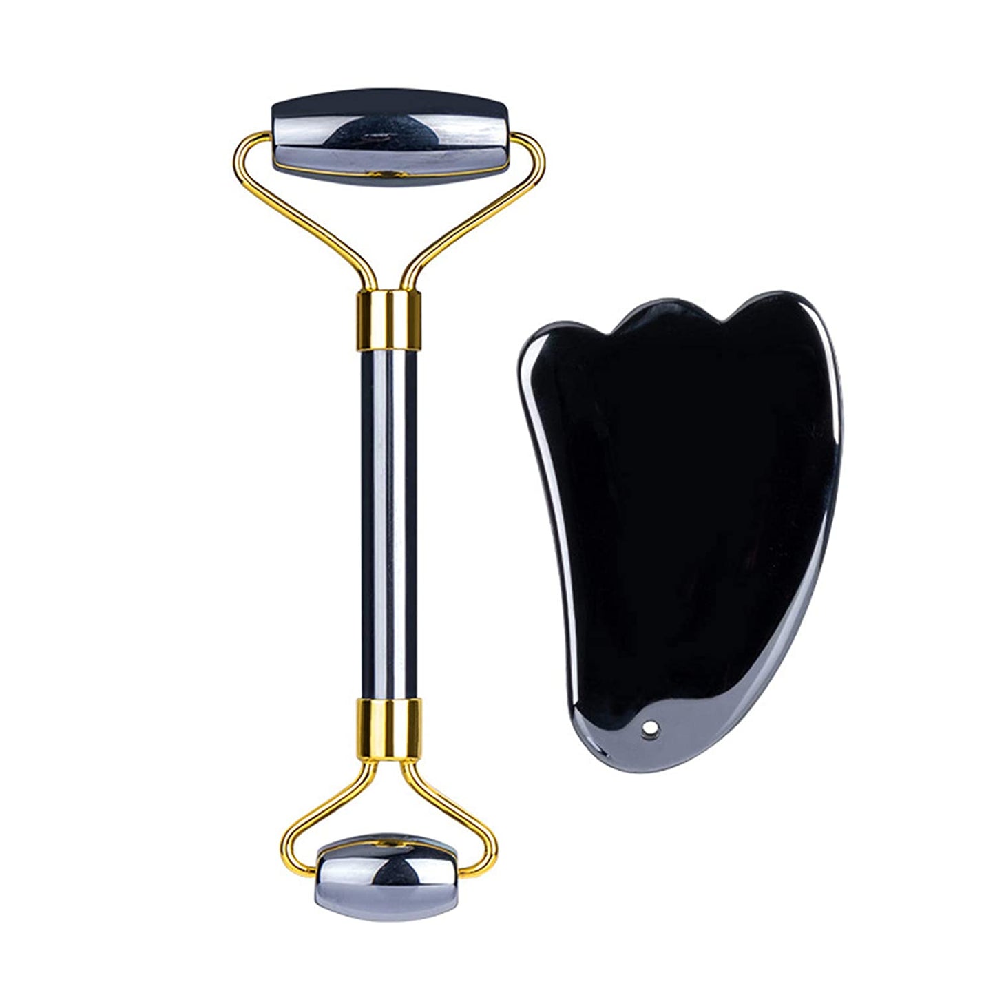 HOTACE Face Jade Roller Gua Sha Set Facial Beauty Roller Skin Care Tools Terahertz Energy Stone Massager for Face, Eyes, Neck, Finger Set Health & Beauty > Personal Care > Cosmetics > Cosmetic Tools > Skin Care Tools HOTACE Claw Set