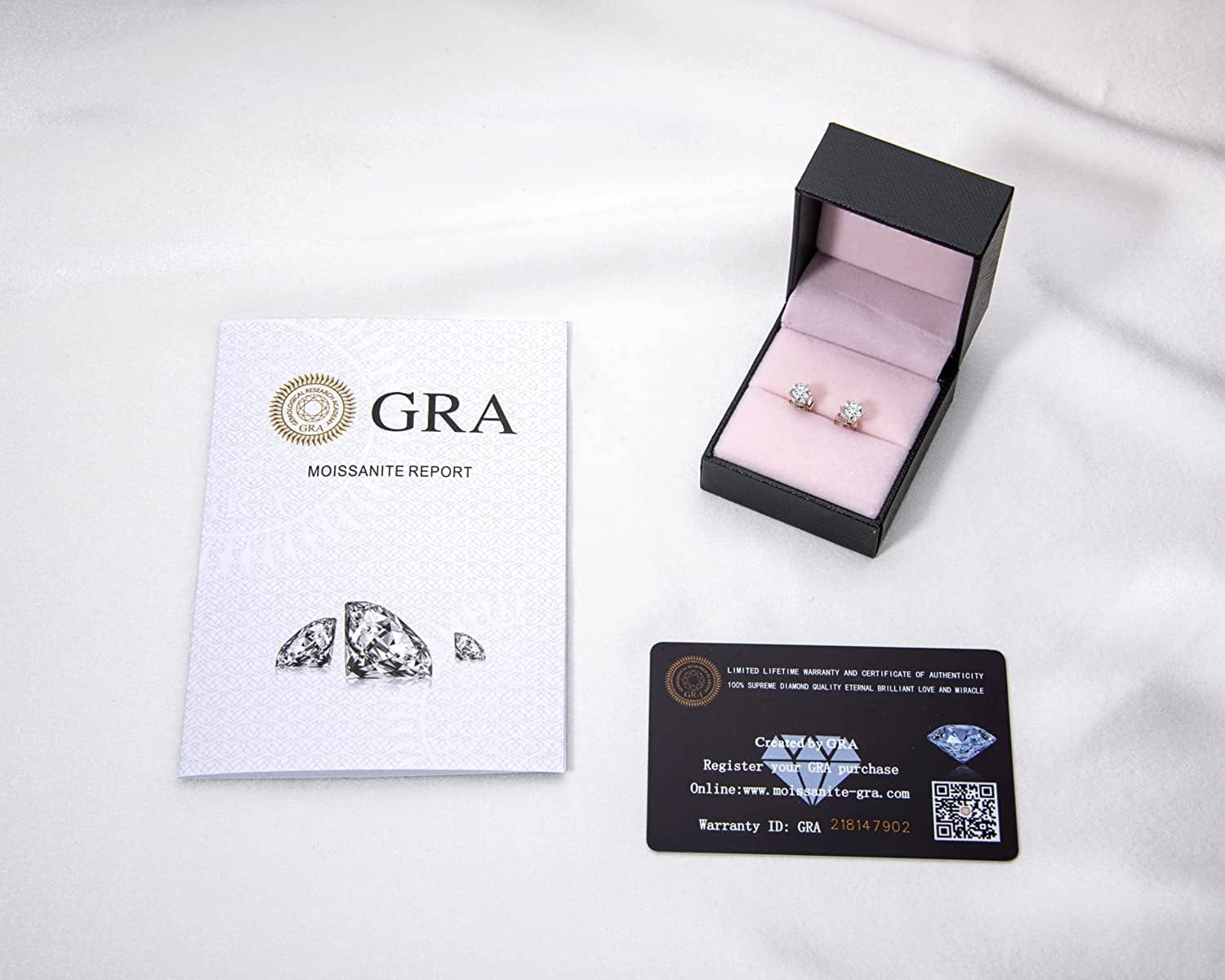 Certified Moissanite Stud Earrings, 3MM to 6.5MM, D Color VVS1, 925 Sterling Silver Earrings, 18K Gold Plated, Earrings for Men Women,