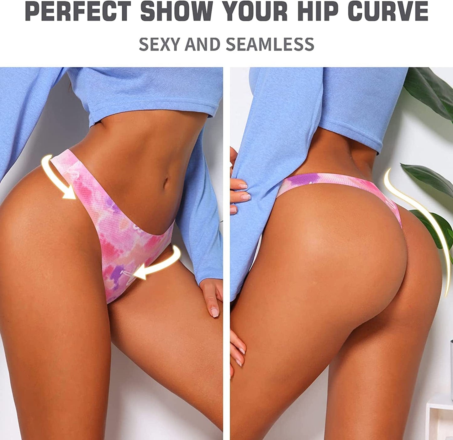 Ceseboo Thongs for Women Cotton Thongs Womens Thongs Panties