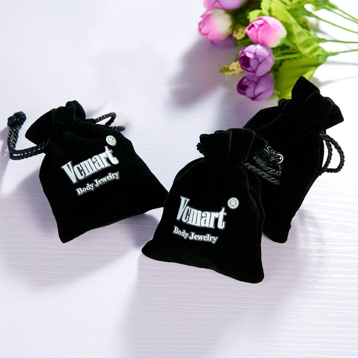 Vcmart Nipple Rings Tongue Rings Stainless Steel 14G Straight Barbells Piercing Jewelry 12Mm,14Mm,16Mm,18Mm Apparel & Accessories > Jewelry > Body Jewelry vcmart