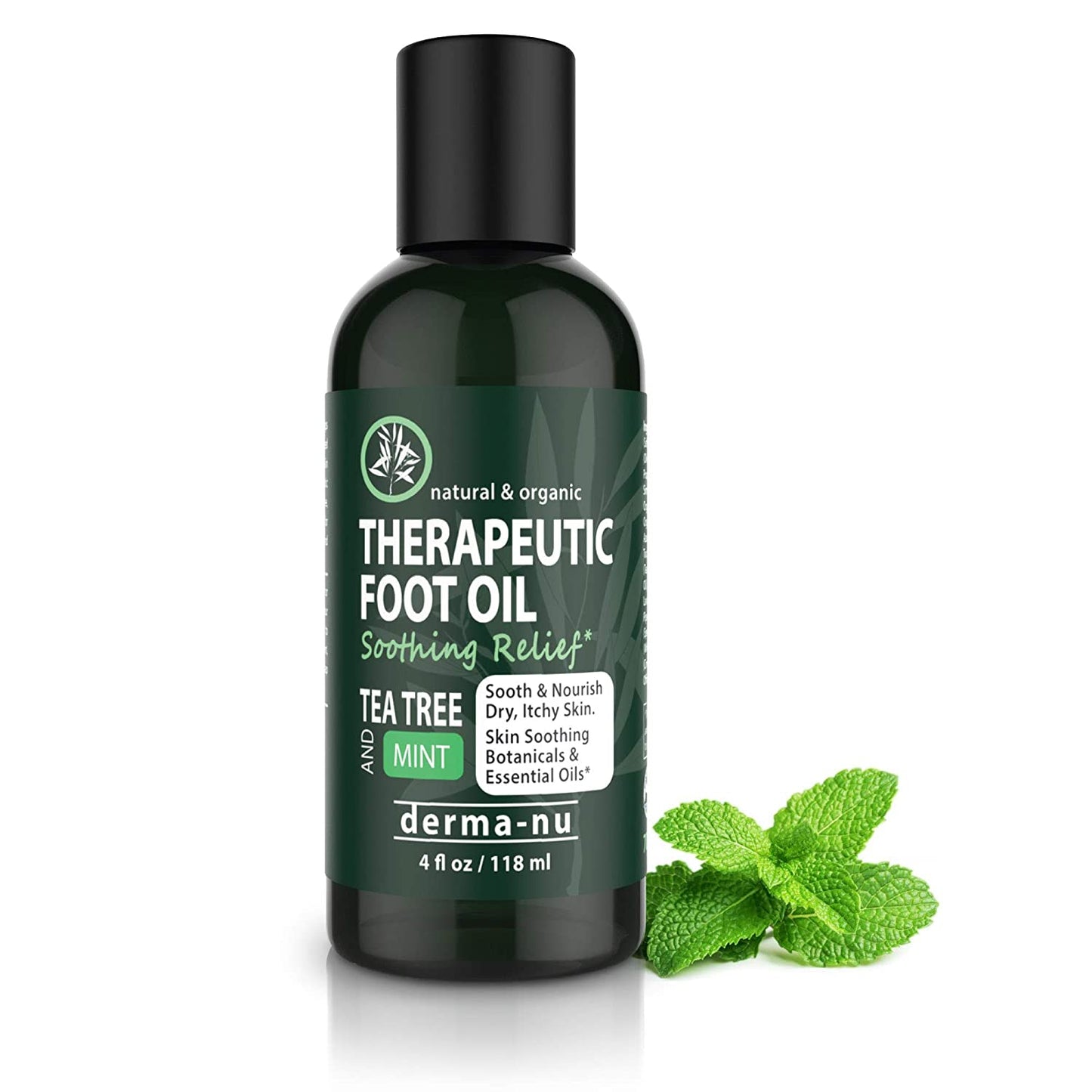 Foot and Body Oil with Tea Tree Oil - Hydrating Foot Care and Foot Spa for Cracked Heel Repair - Relieves Dry, Irritated Skin and Foot Odor - Relieves Jock Itch, Nail Fungus and Athletes Foot (4Oz) Health & Beauty > Personal Care > Foot Care Derma-nu Miracle Skin Remedies