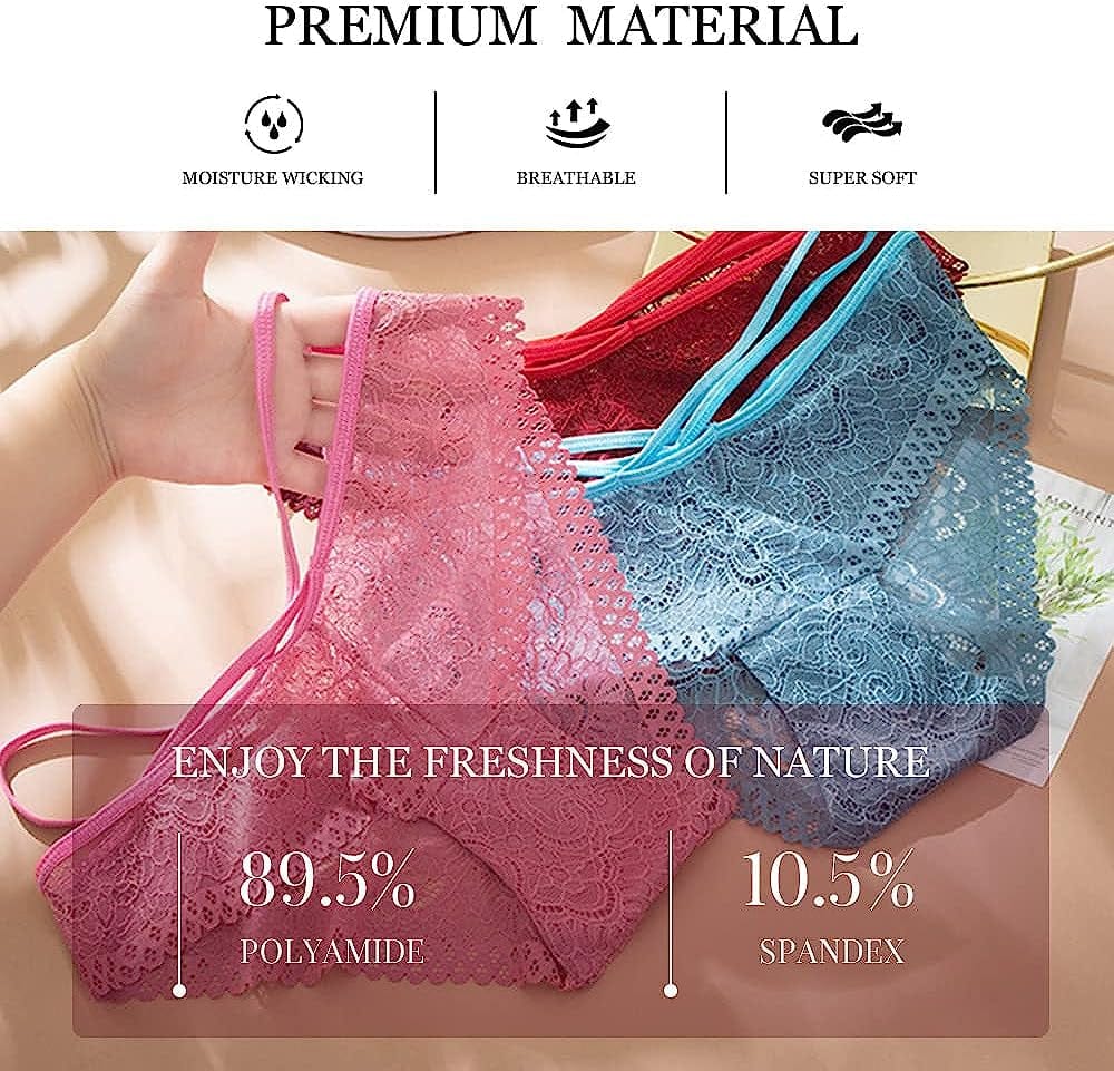 Chahoo Sexy Women Thongs Underwear G-Strings for Women Sexy Lace Bikini Panties T Back