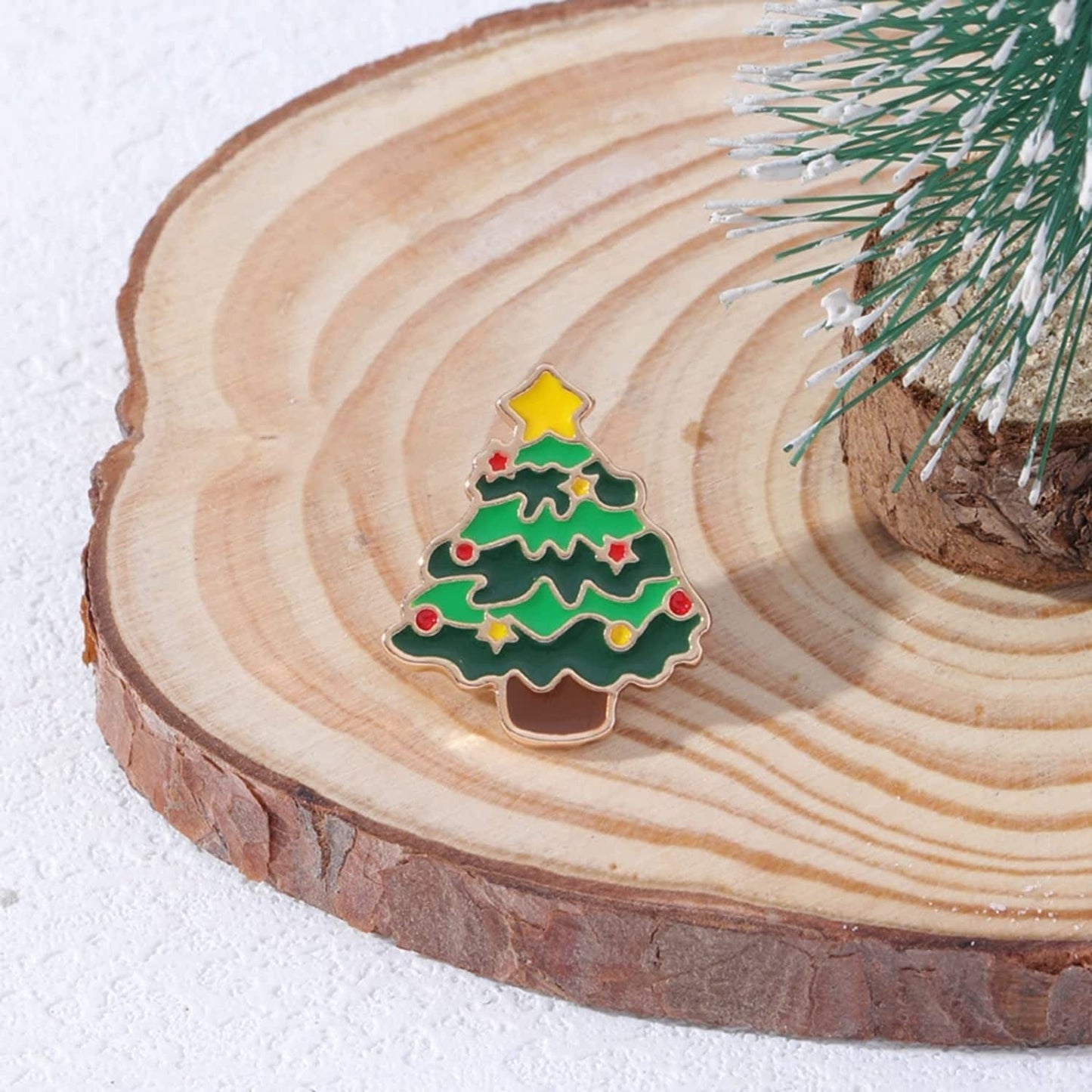 Christmas Brooch Xmas Cartoon Lapel Metal Pin for Xmas Holiday Party Celebration Men Lapel Pin for Suits (E, One Size)