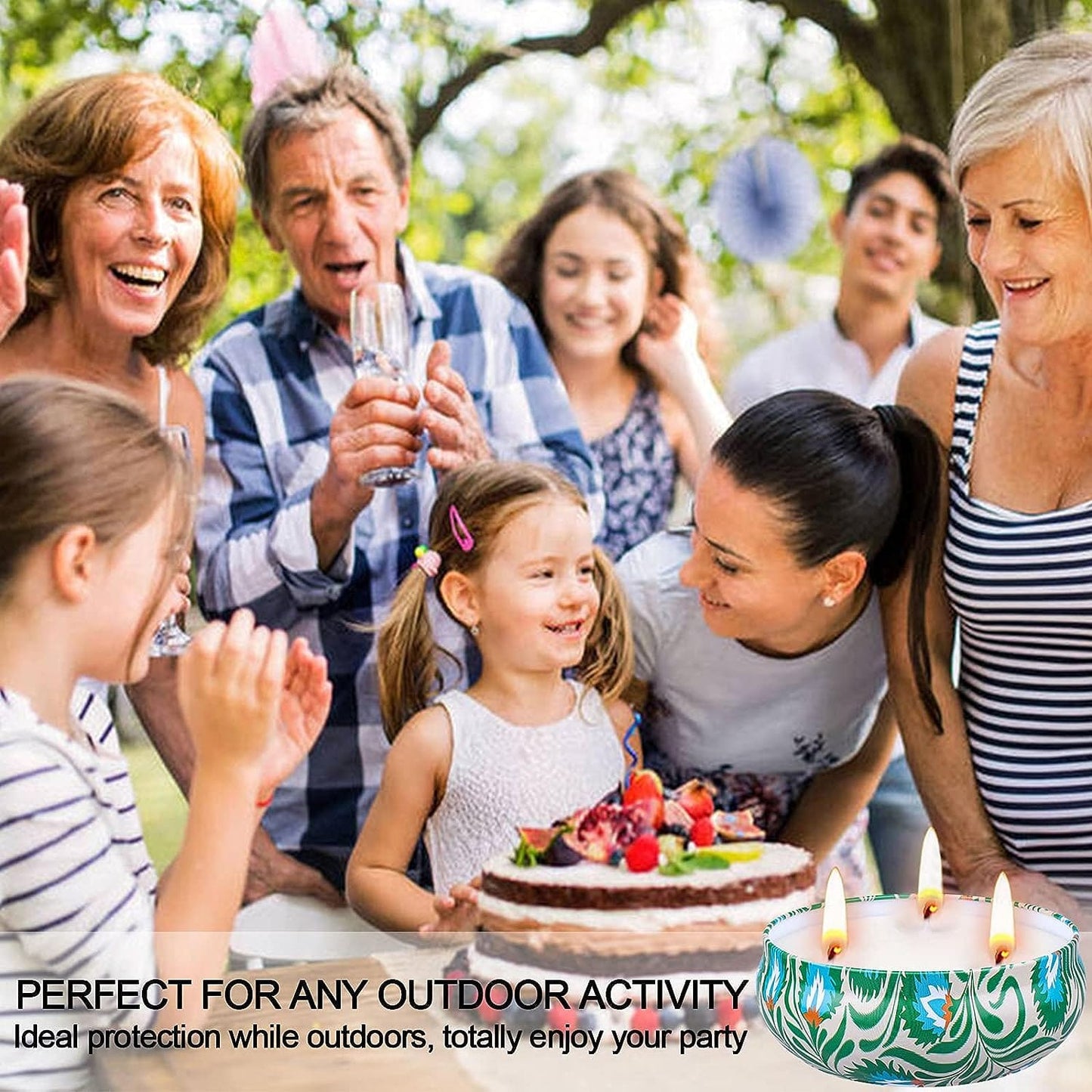 Citronella Candles Outdoor Large 3 X 14Oz, 240 Hours Burning Time 3-Wicks Soy Wax Jar Candles for Home Patio Yard Garden Balcony Backyard