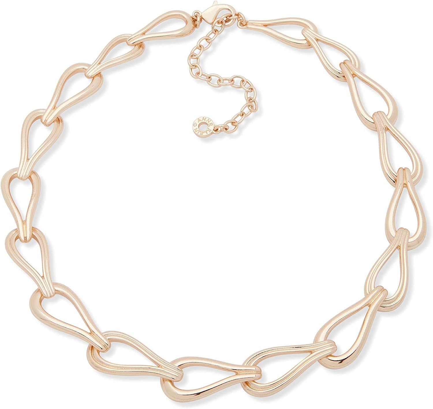 Classics Gold-Tone Flat Chain Necklace Gold Tone / Link Collar Necklace