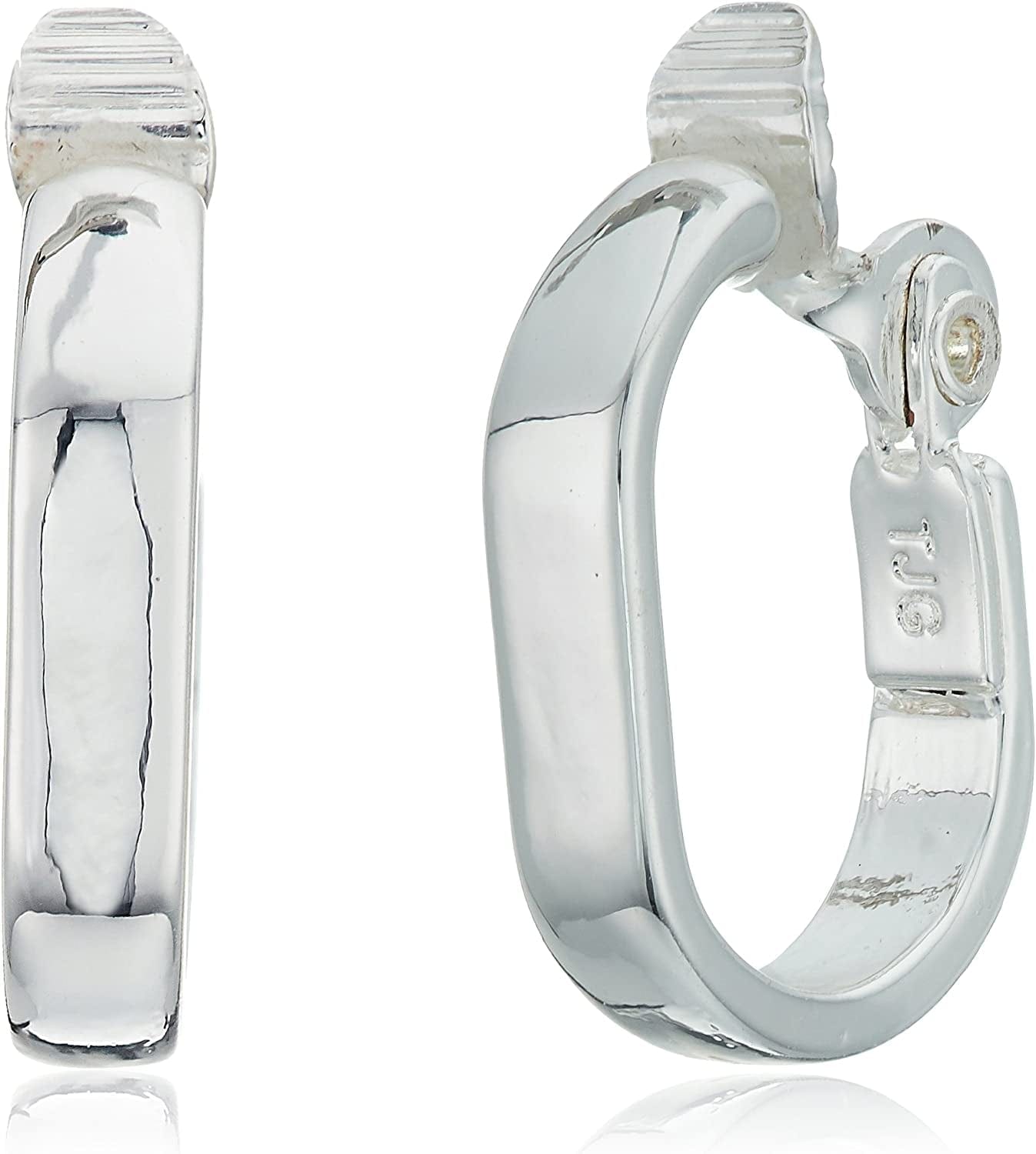 Clip Hoop Earrings Silver / Hoop Earrings