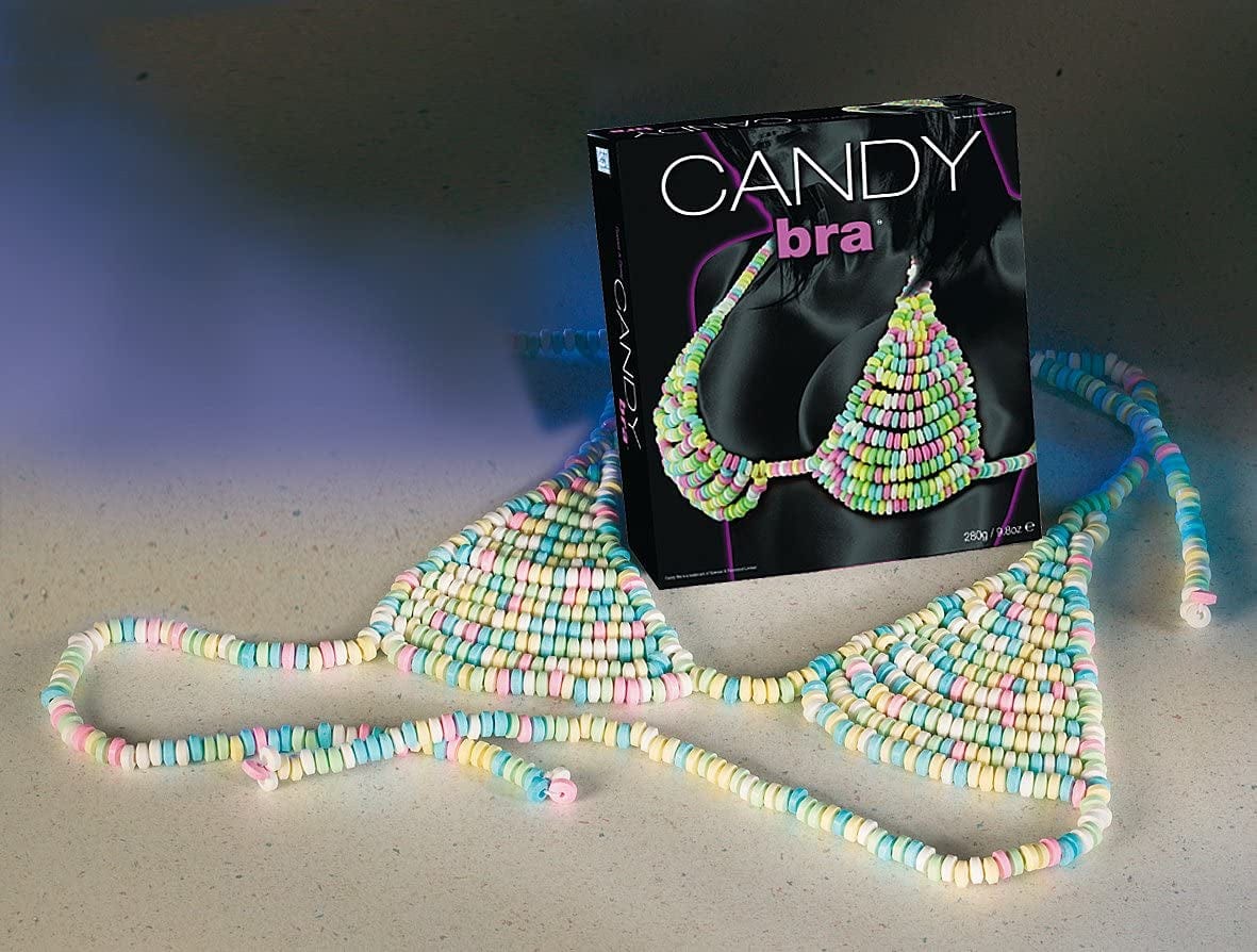Close Up Candy Bra colorful edible lingerie novelty item