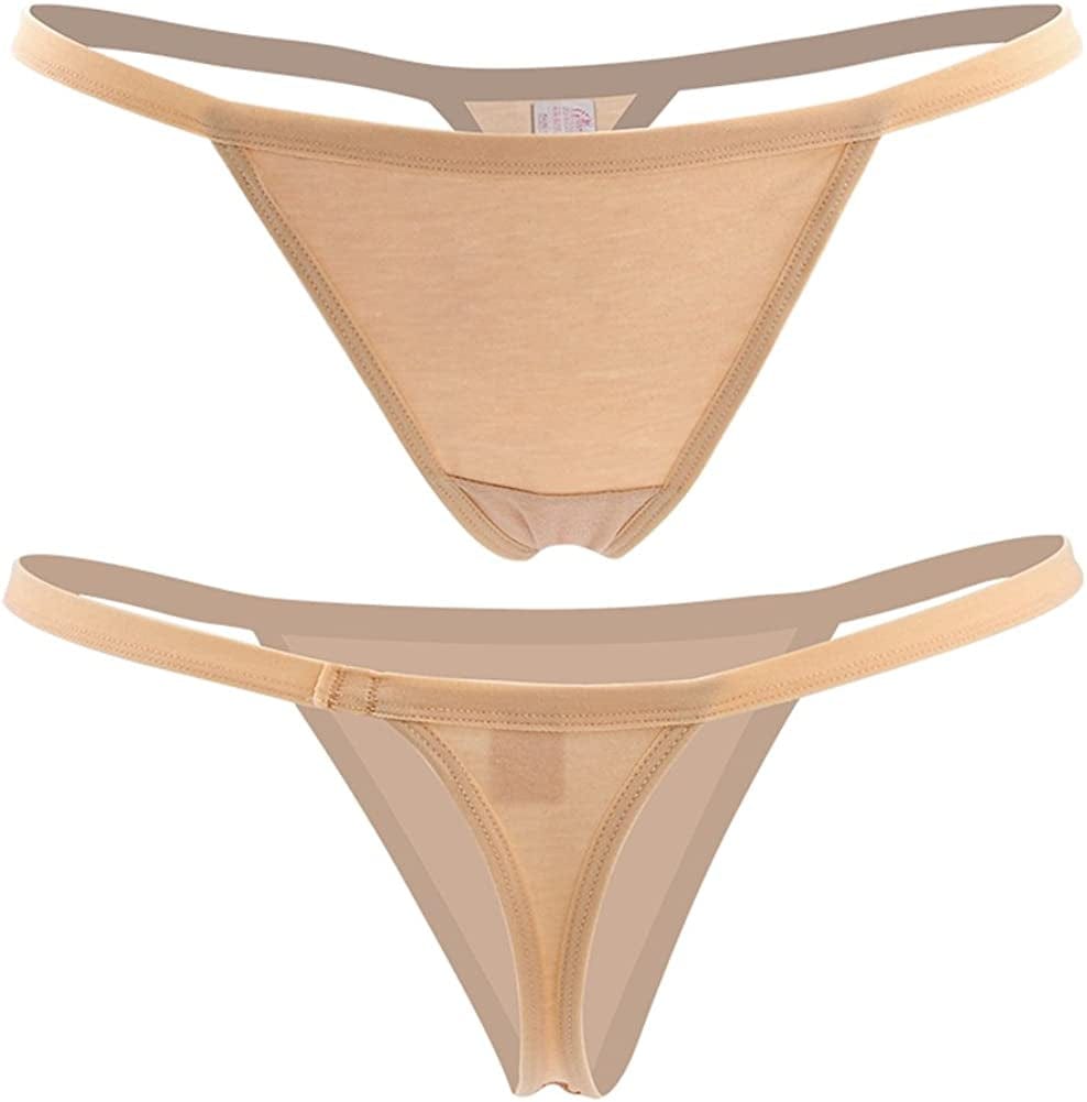 Closecret Women’S Panties Cotton Thongs Pack of 6Pcs G-String