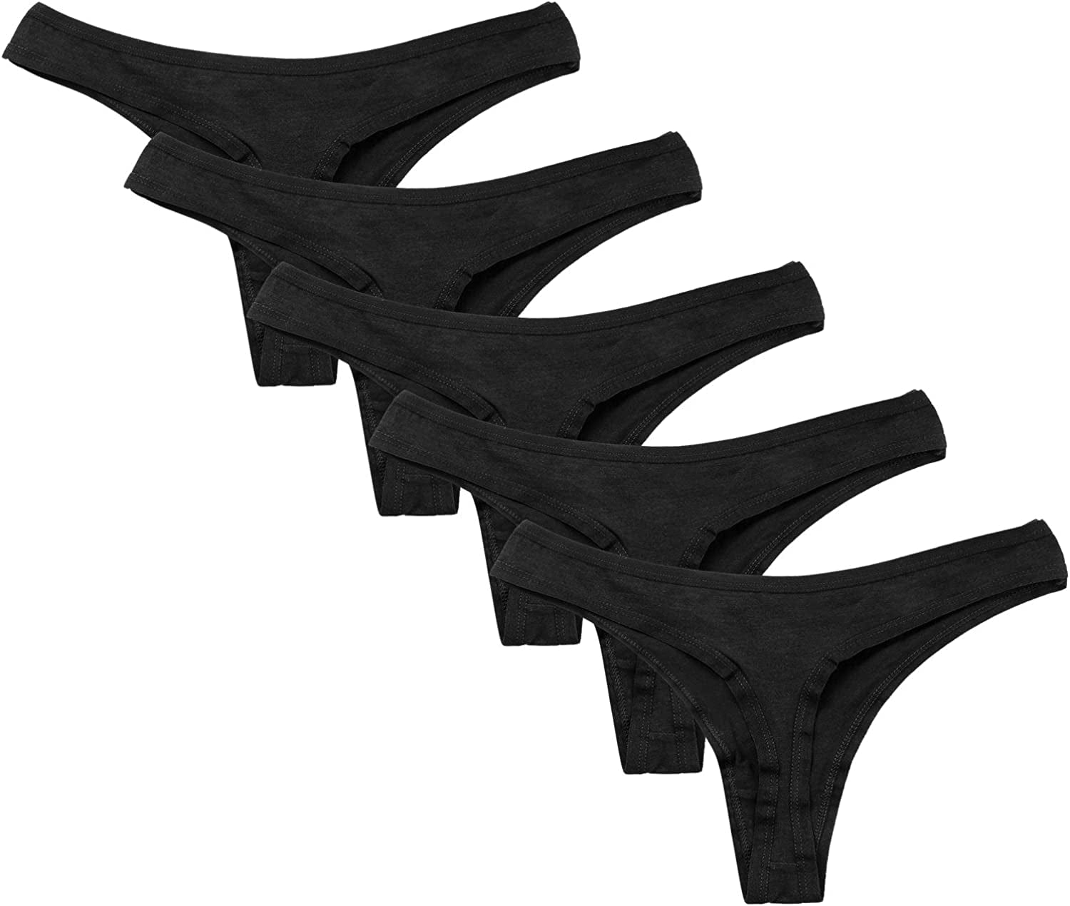 Closecret Women'S Simple and Comfortable Panties Cotton G-Strings Thong Black / Small