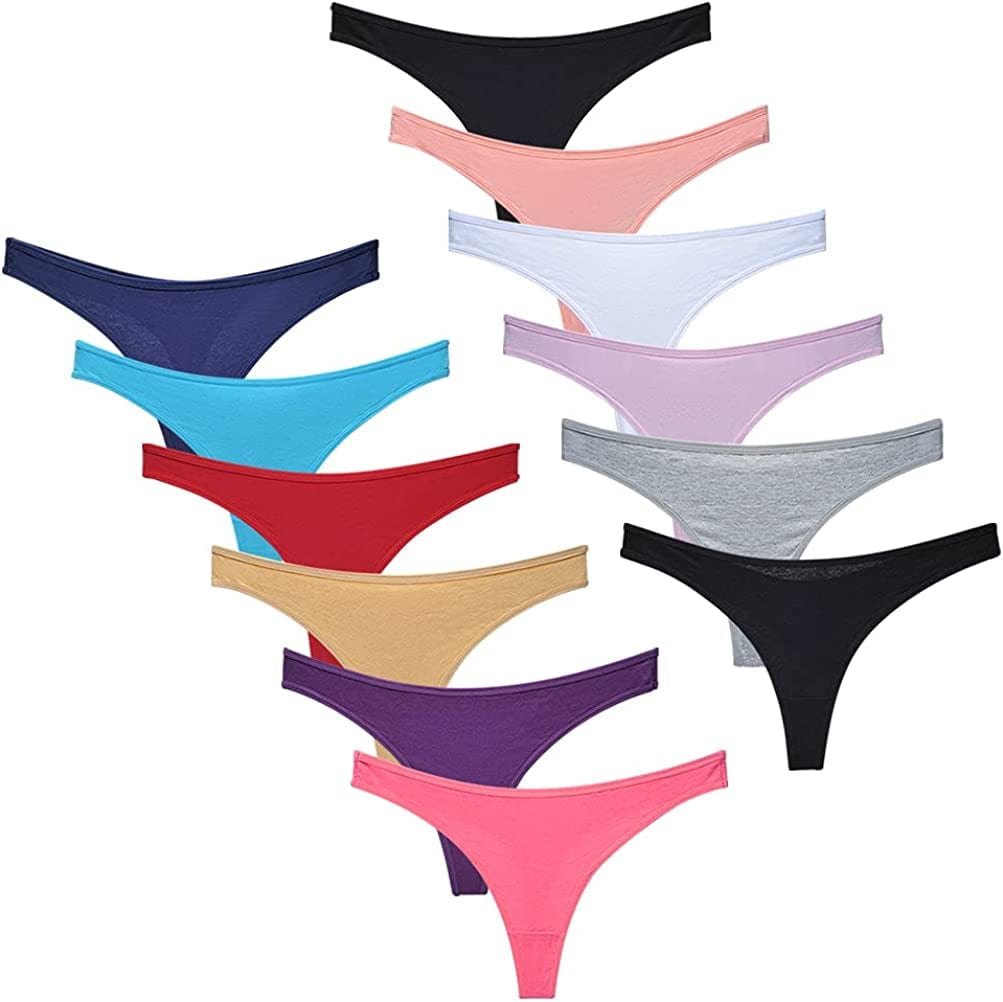 Closecret Women'S Simple and Comfortable Panties Cotton G-Strings Thong Assorted / Large