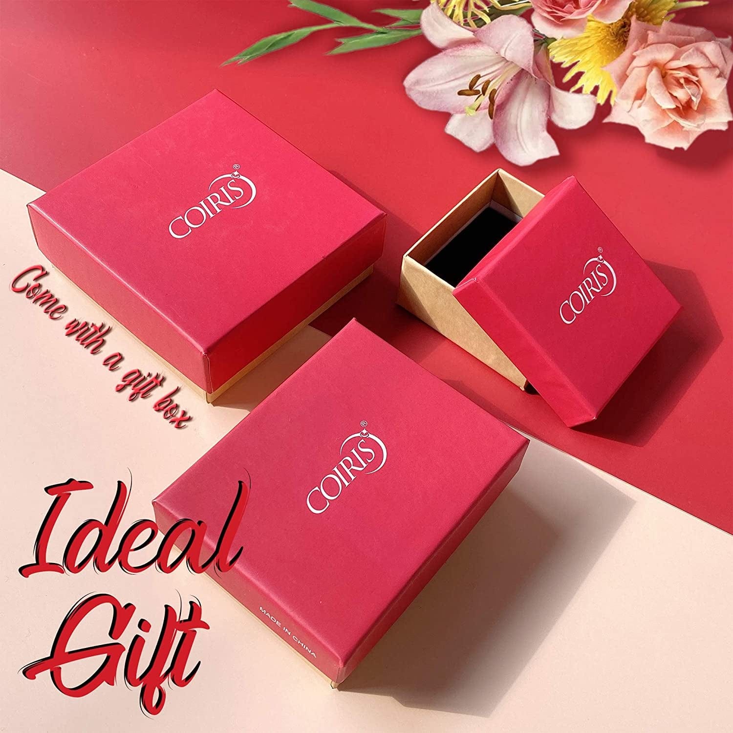 COIRIS Multi Strand Statement Colorful Beaded Necklace with Big Circle Shell Pendant for Women