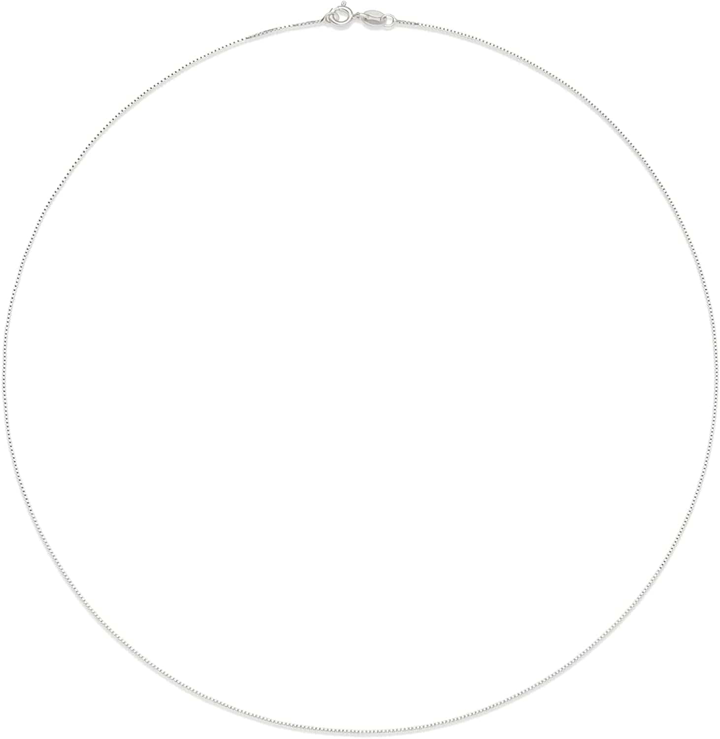 Collection Sterling Silver Thin 0.6Mm Box Chain Necklace